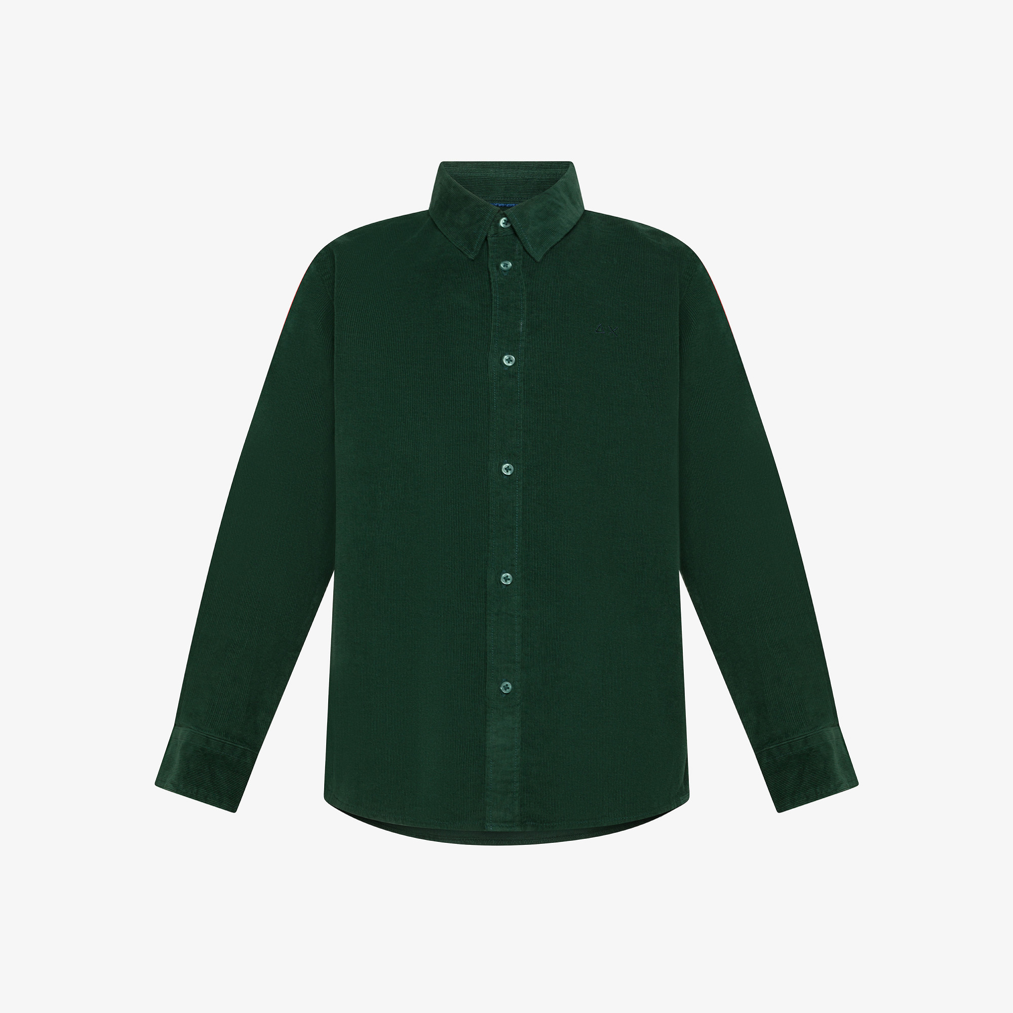 Camicia in velluto VERDE SCURO