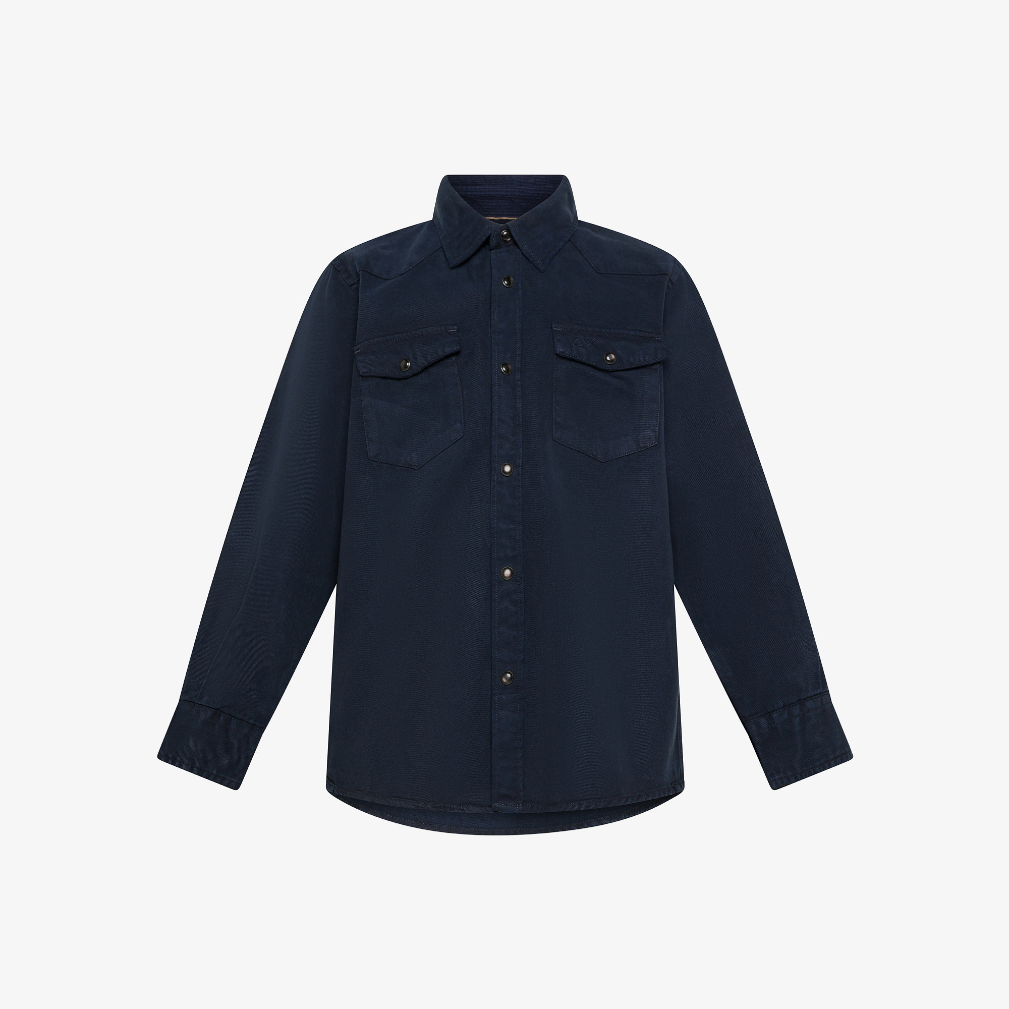 Camicia in gabardina NAVY BLUE