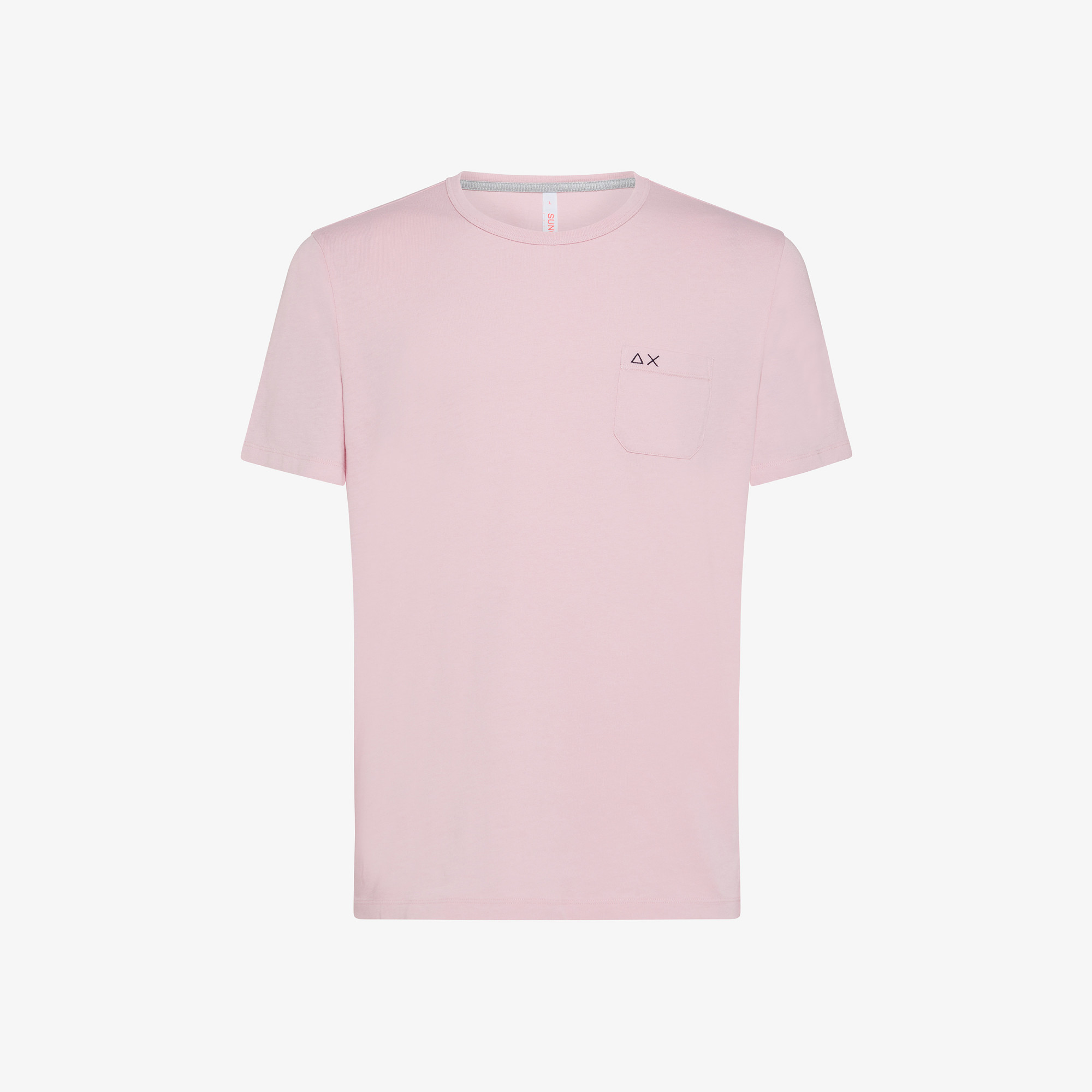 T-SHIRT ROUND SOLID POCKET S/S CYCLAMEN
