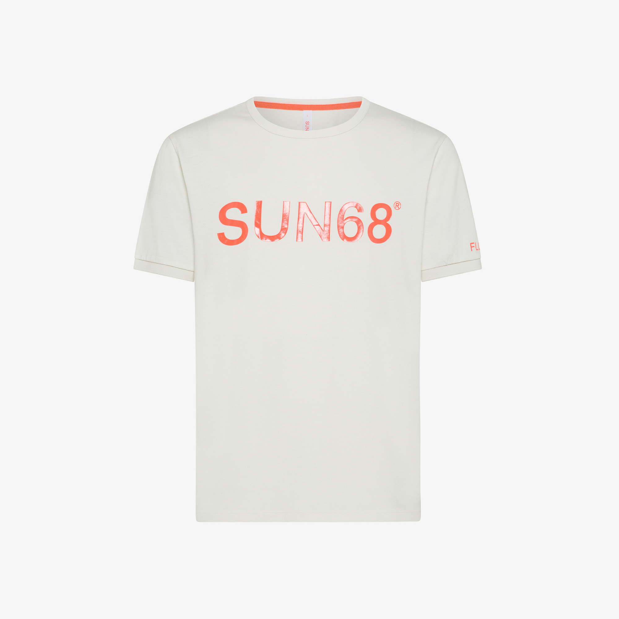 T-SHIRT PRINT FLUO S/S OFF WHITE