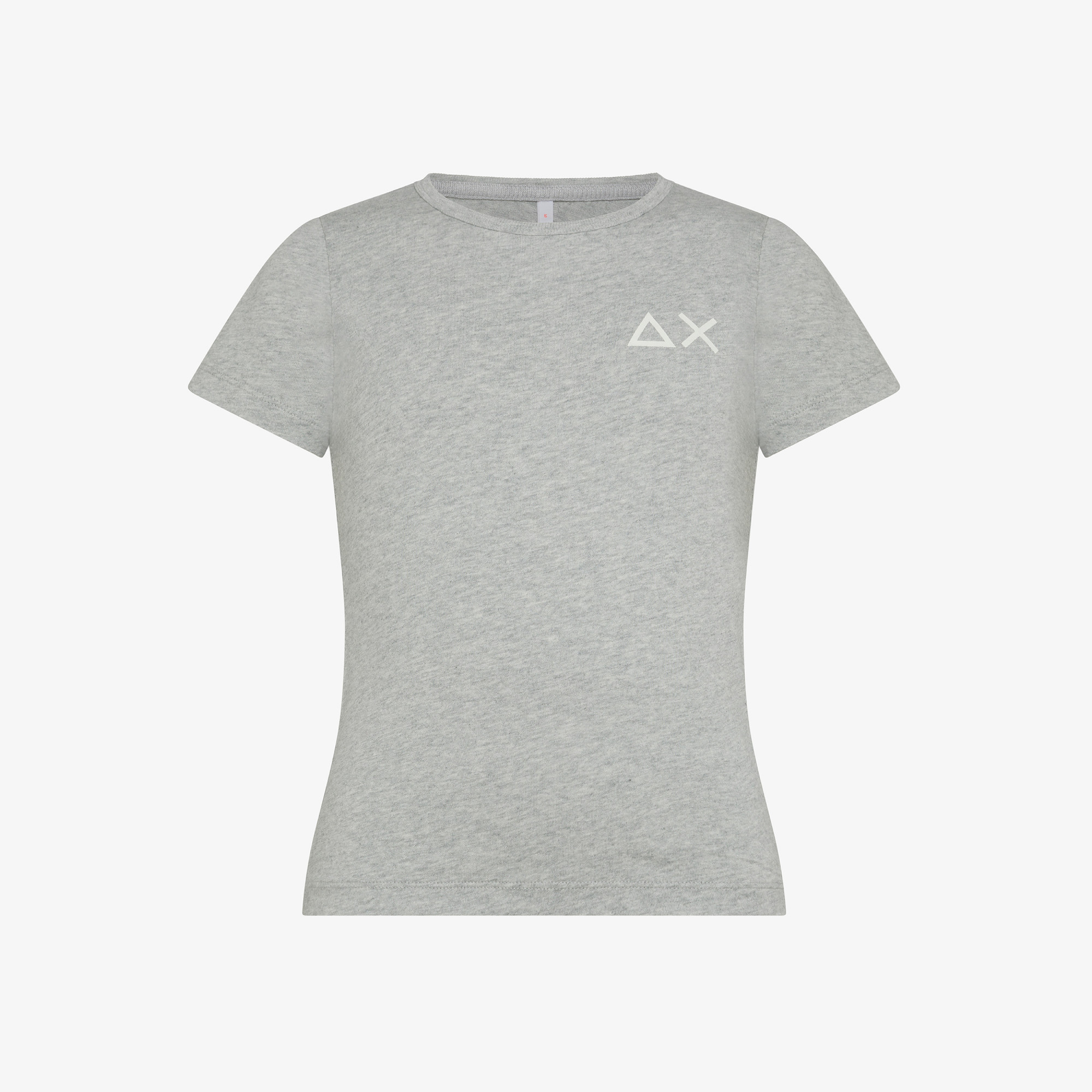 BOY'S T-SHIRT BIG AX LOGO ON CHEST S/S GRIGIO CHIARO