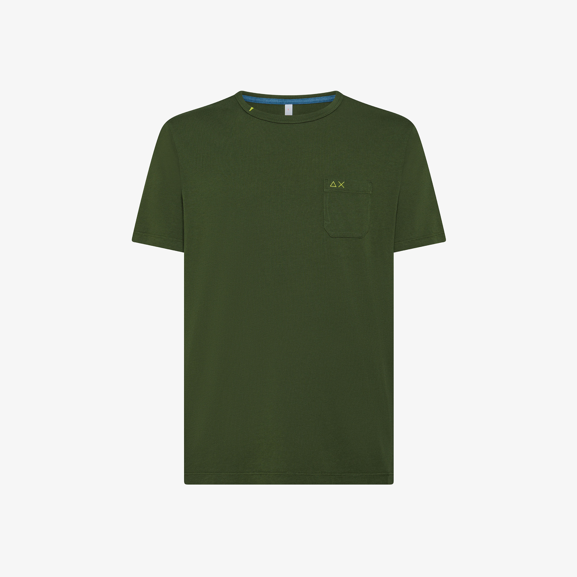 T-SHIRT POCKET BASIC S/S VERDE SCURO