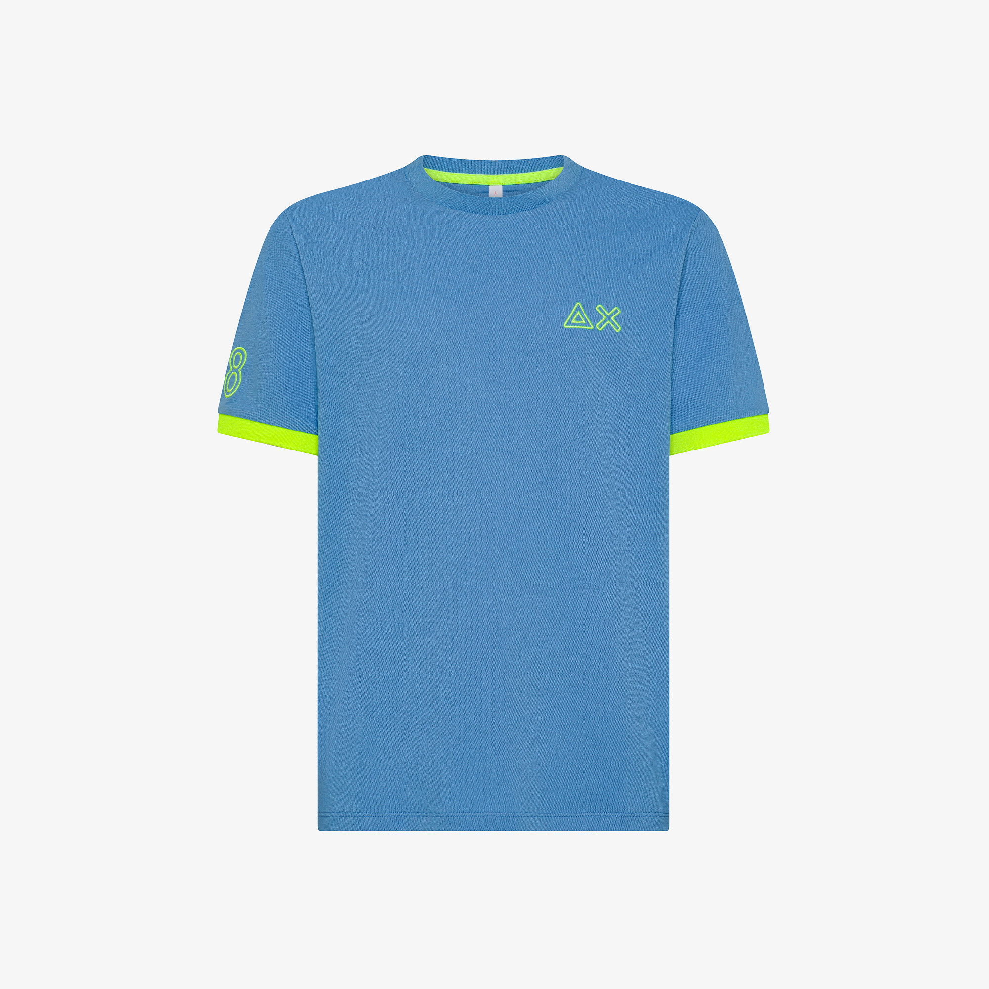 T-SHIRT PIQUET LOGO FLUO S/S AVIO