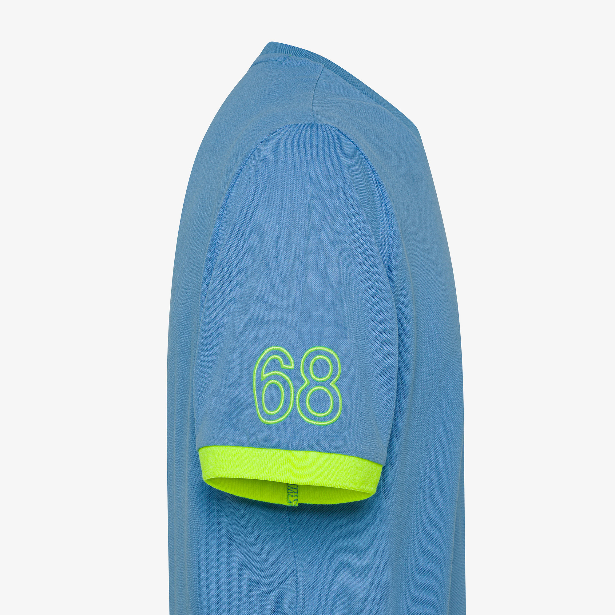 T-SHIRT PIQUET LOGO FLUO S/S AVIO