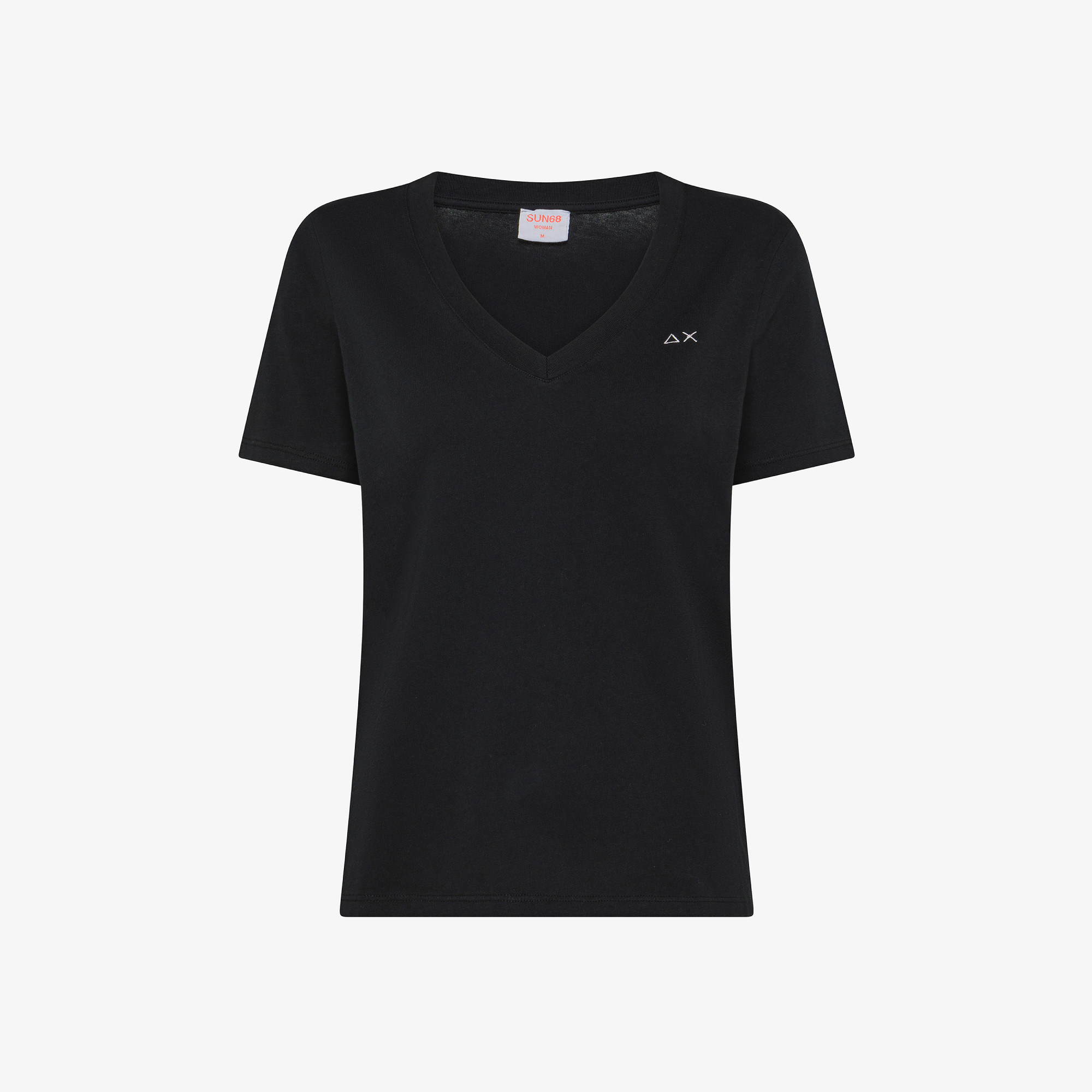 T-SHIRT V NECK S/S NERO