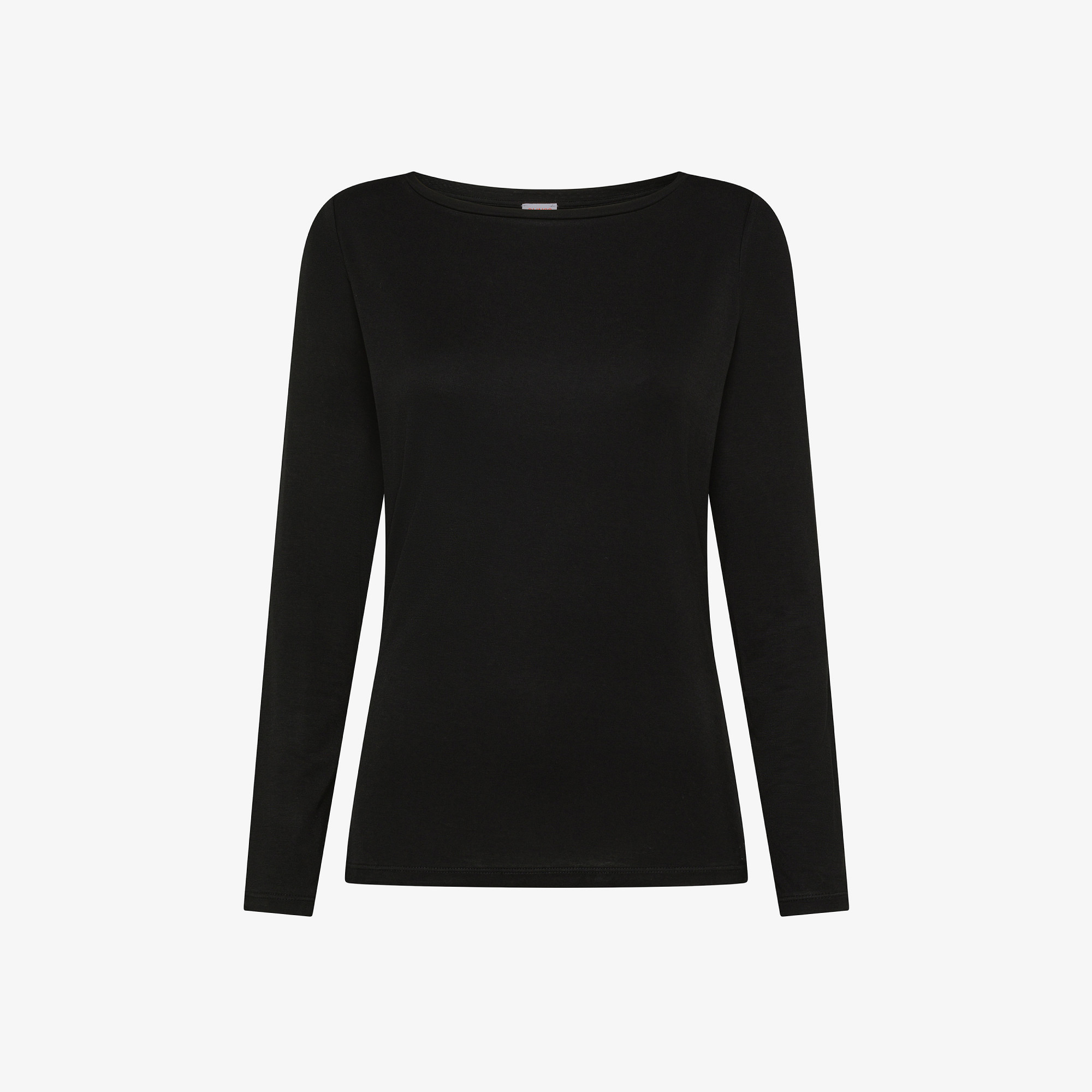 T-shirt slim fit in modal nero