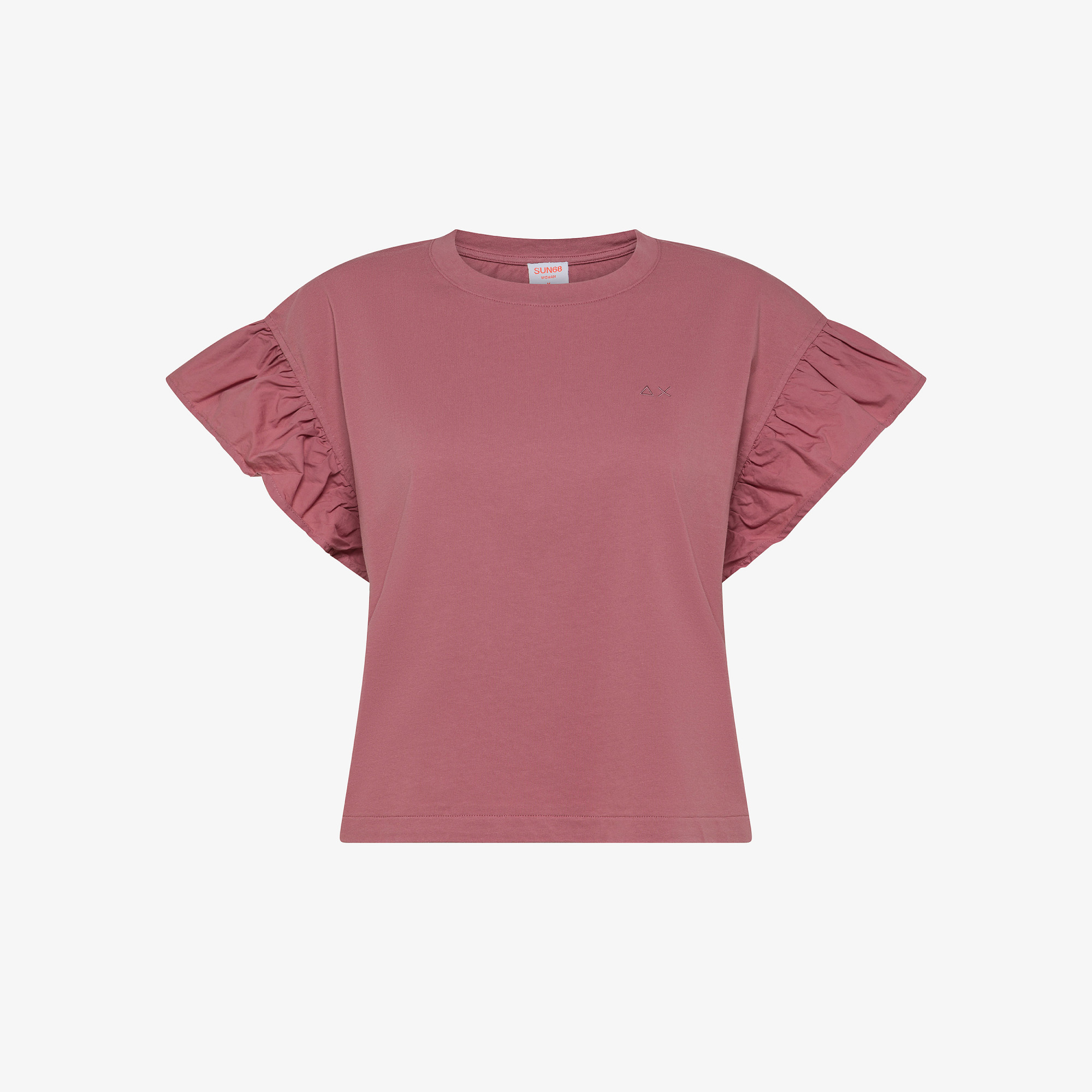 Dark pink cotton T-shirt