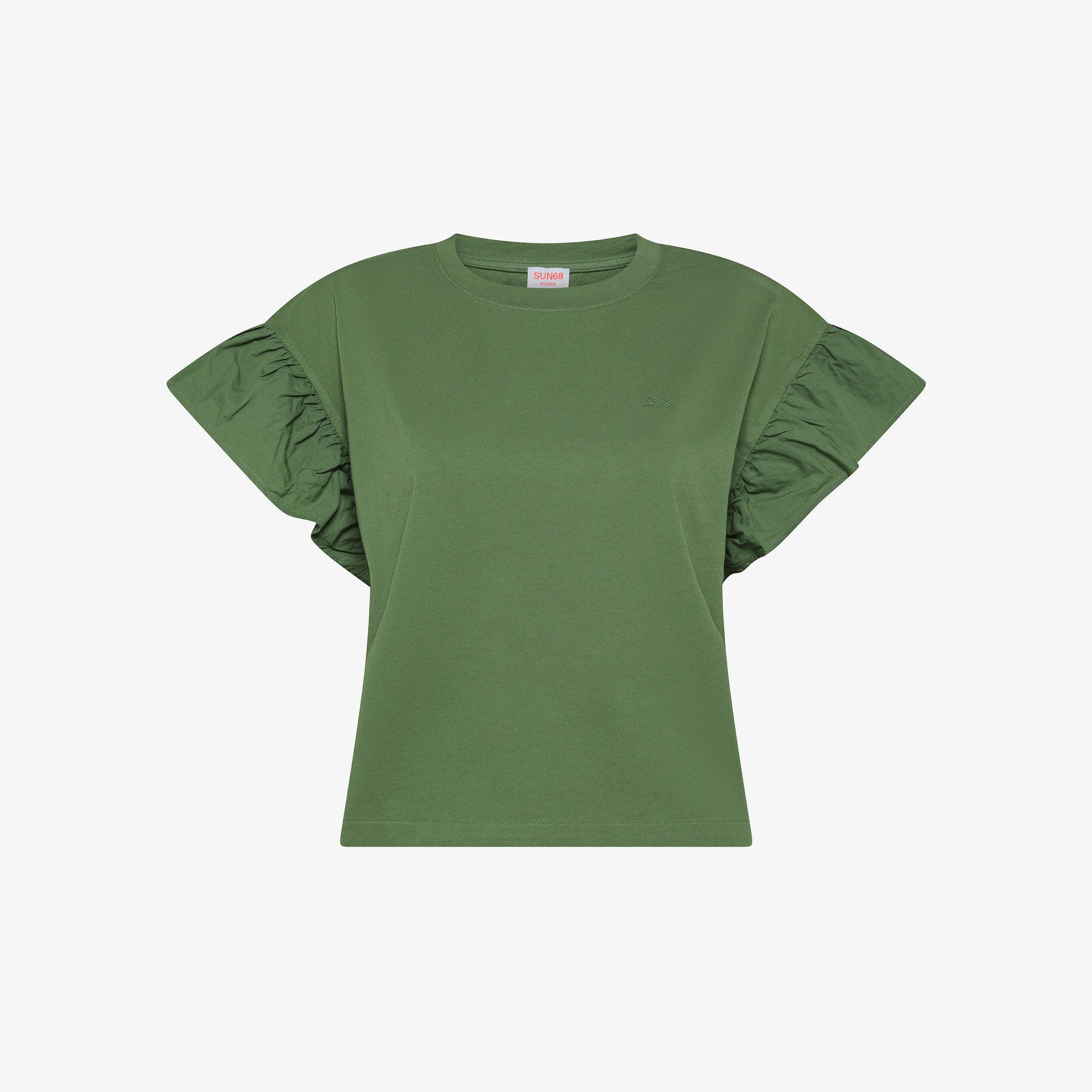 Sage green cotton T-shirt