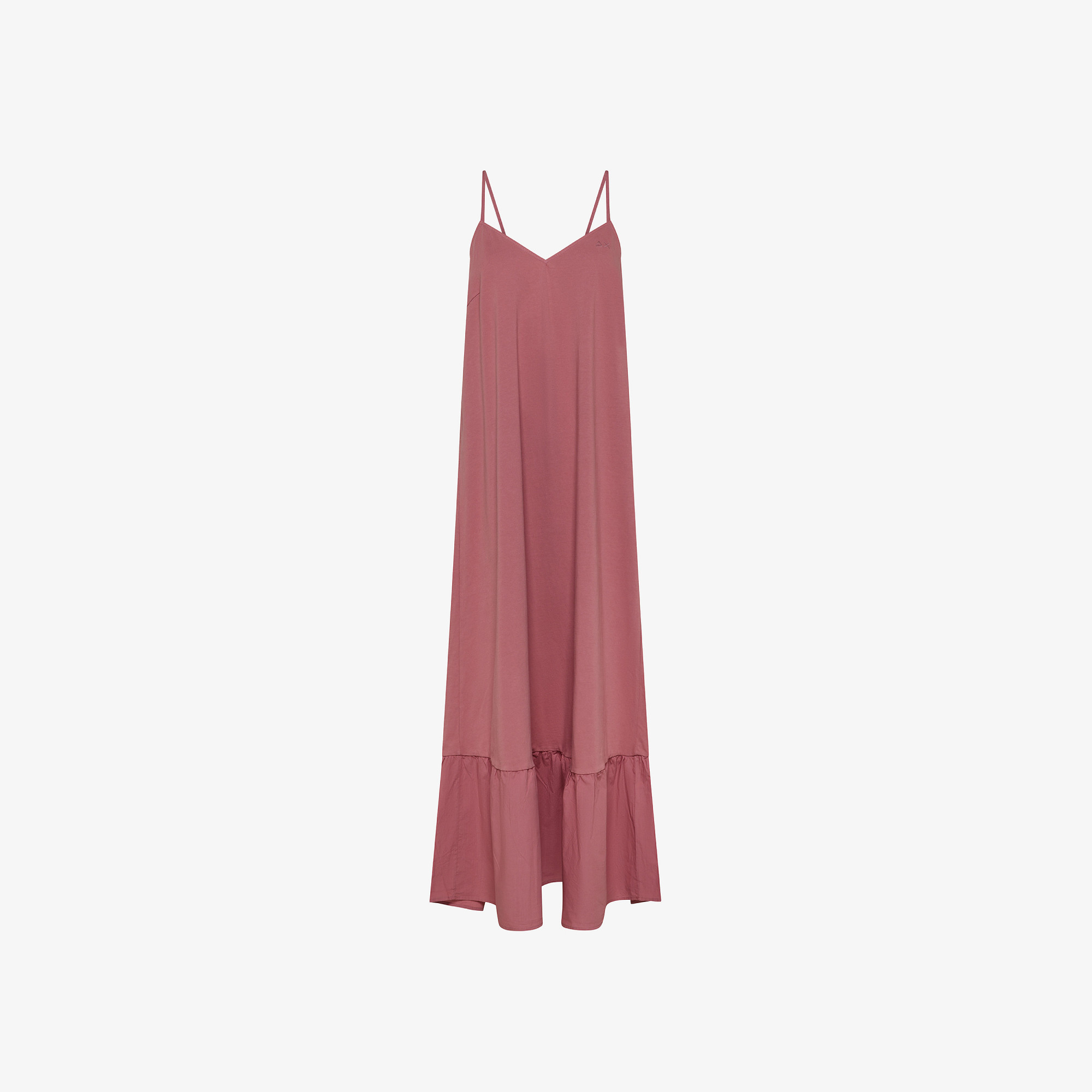 Dark pink cotton dress