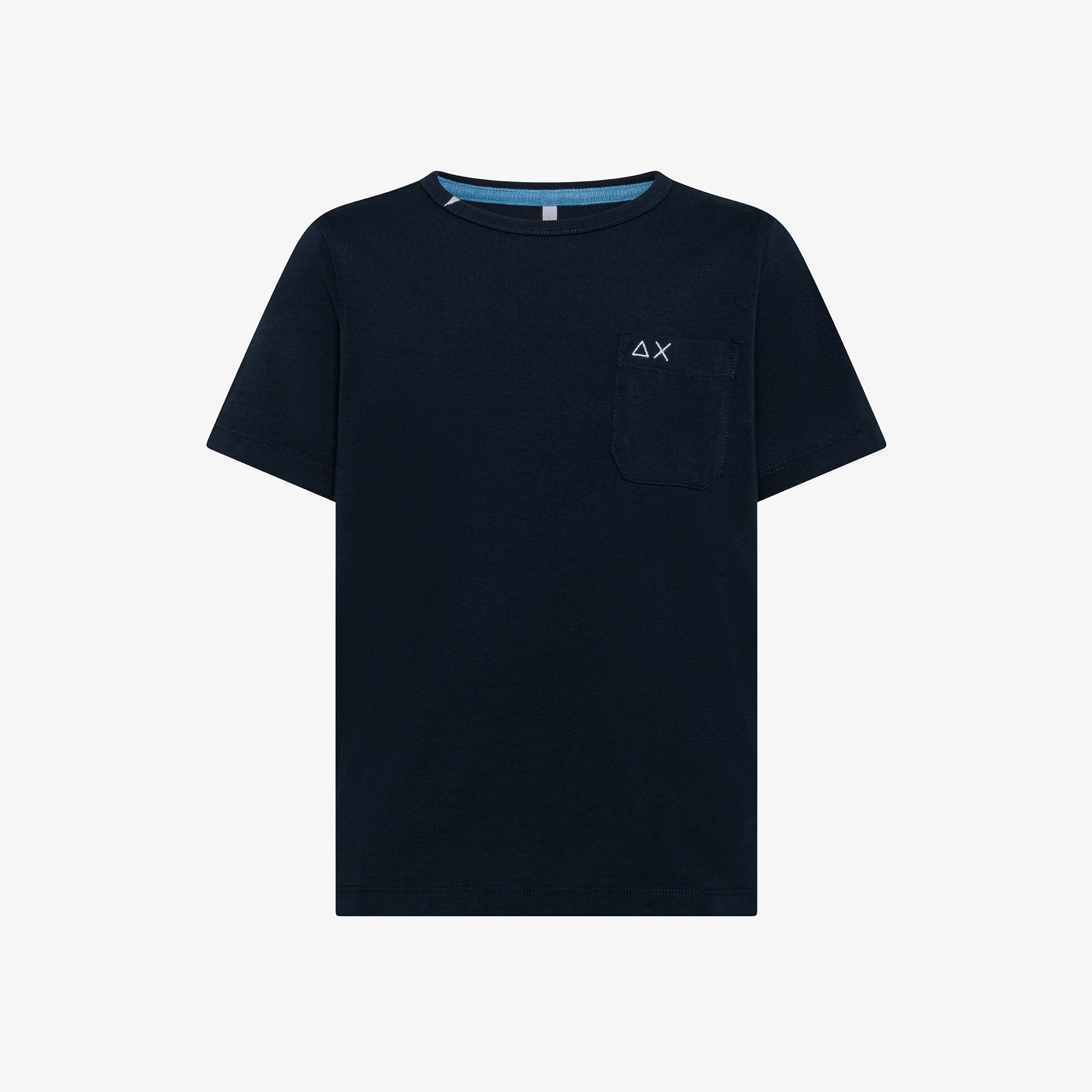 BOY'S T-SHIRT POCKET BASIC S/S NAVY BLUE