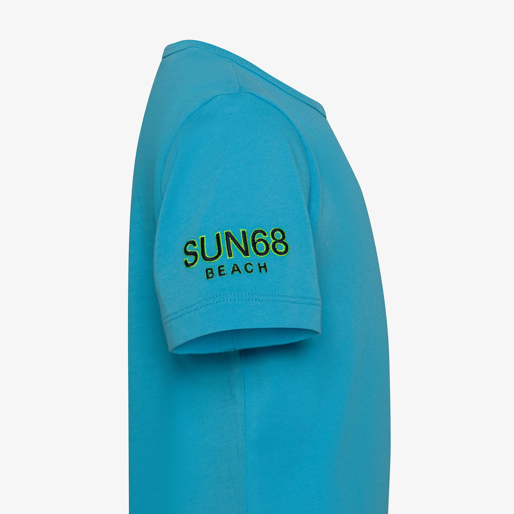 BOY'S T-SHIRT SUN68 BEACH LOGO S/S TURQUOISE