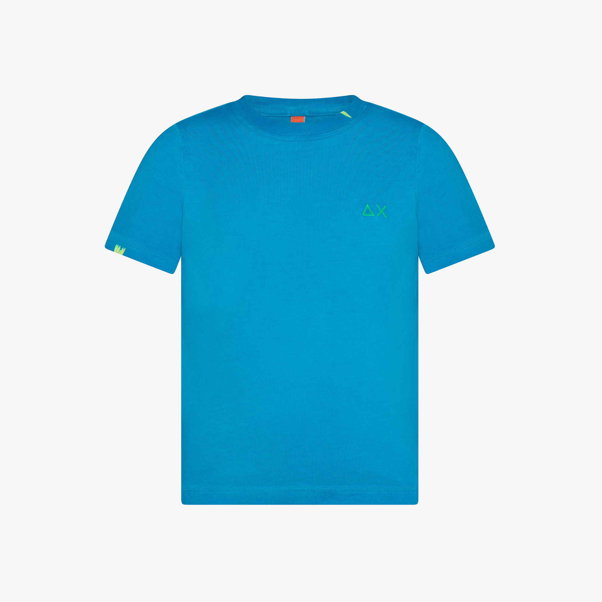 Light ottanio cotton jersey T-shirt