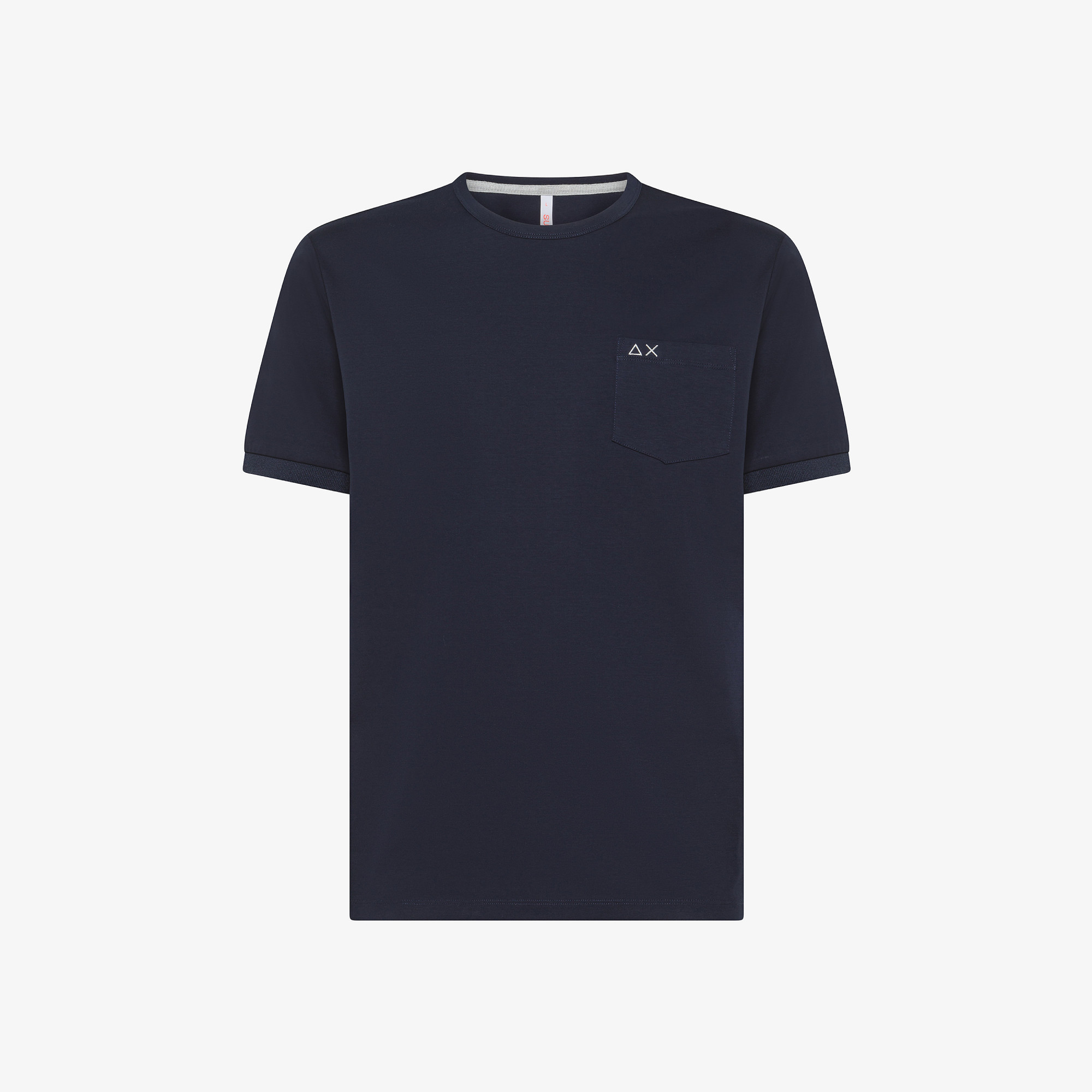 Cotton T-shirt with pocket NAVY BLUE