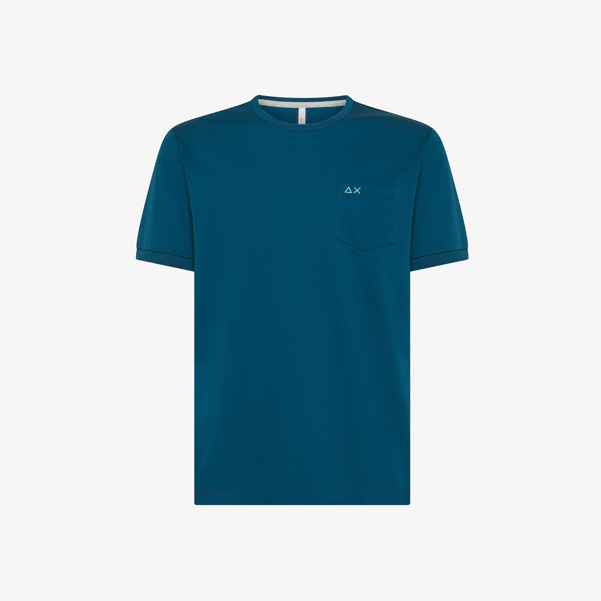 Cotton T-shirt with pocket DEEP BLUE