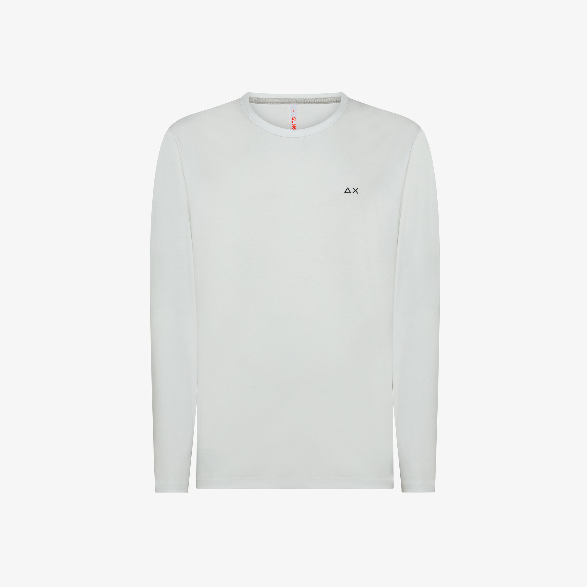 T-SHIRT SOLID LUXURY L/S WHITE