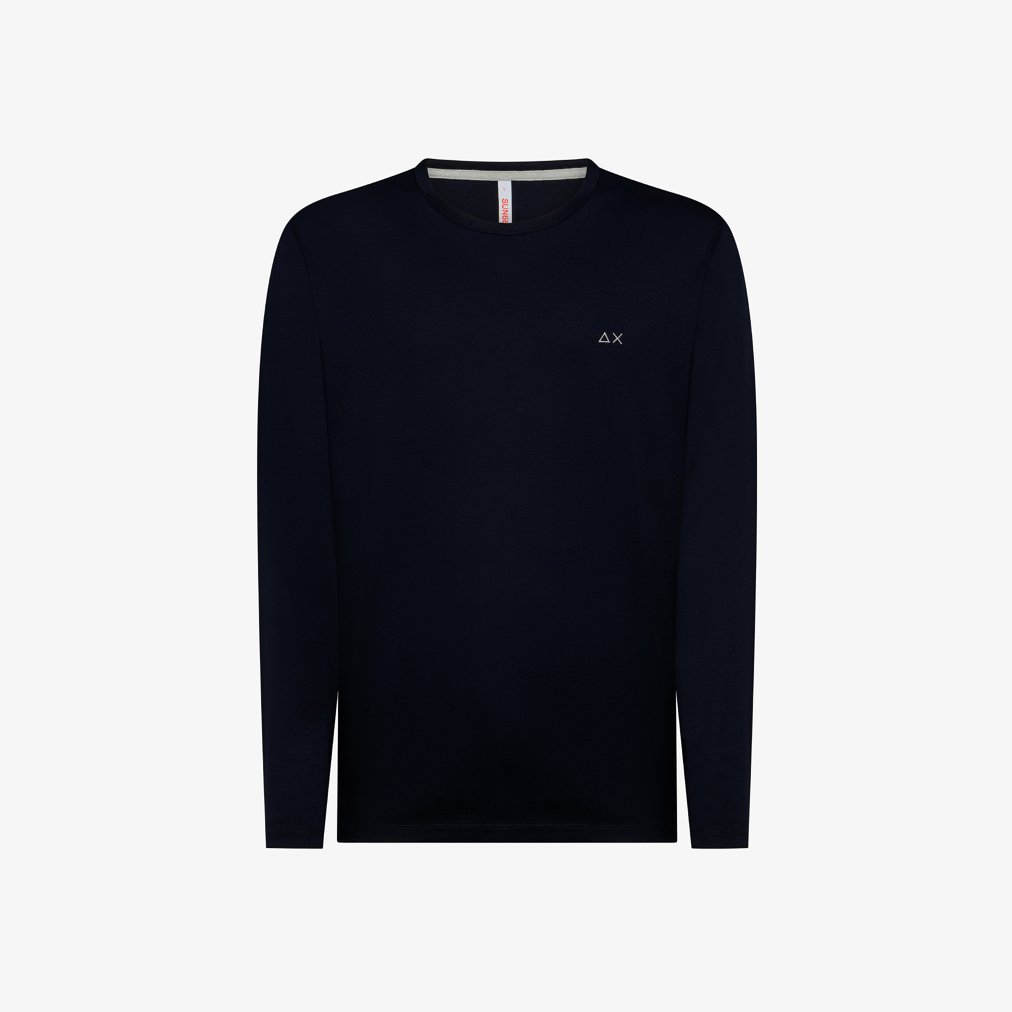 T-SHIRT SOLID LUXURY L/S NAVY BLUE