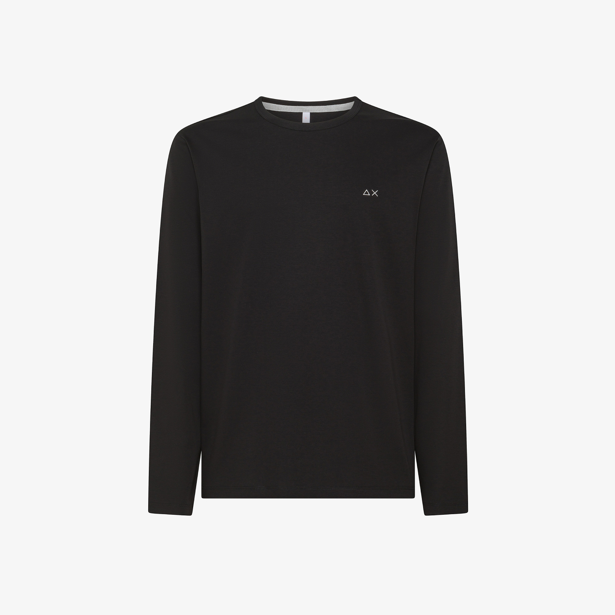 T-SHIRT SOLID LUXURY L/S NERO