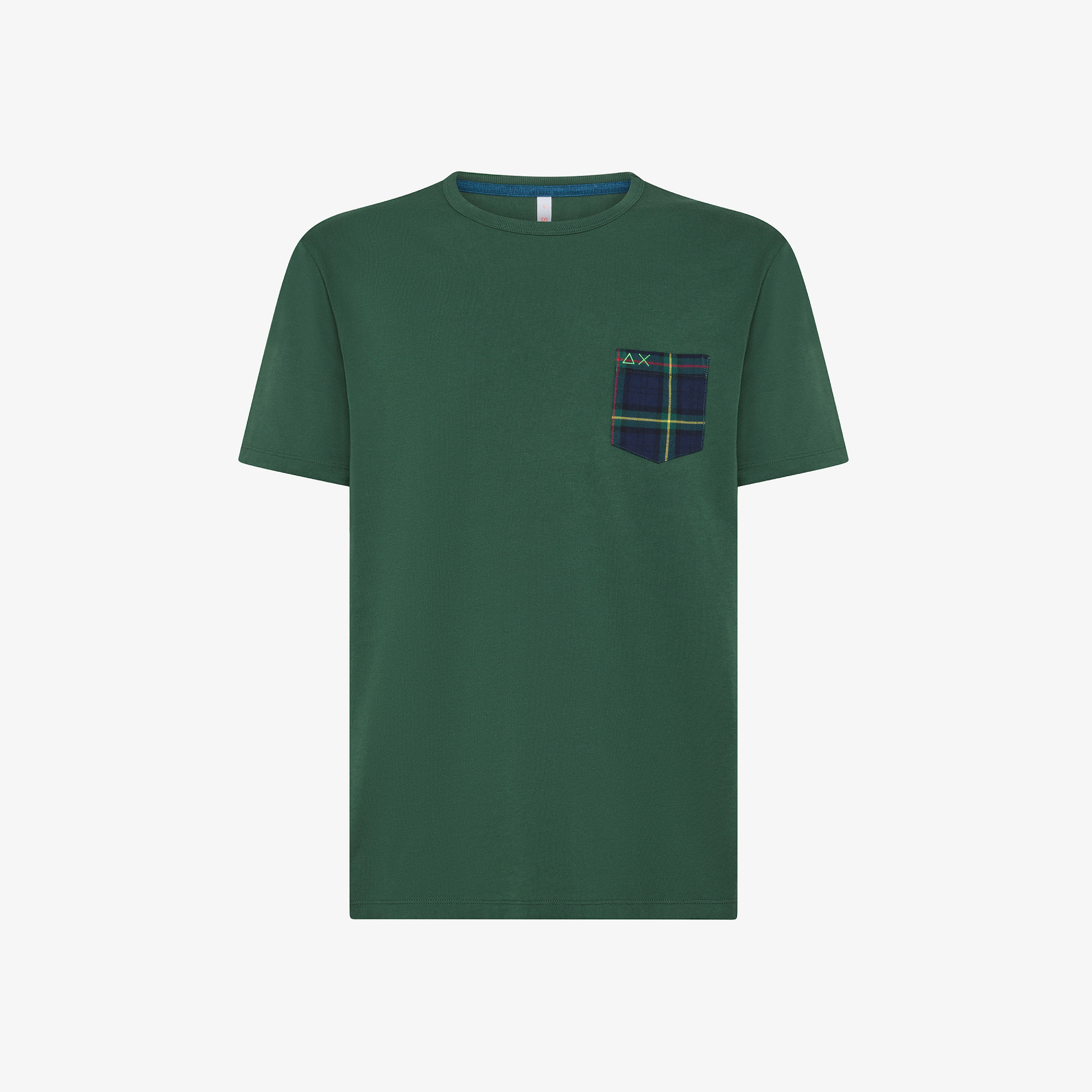 Cotton T-shirt with pocket DARK GREEN