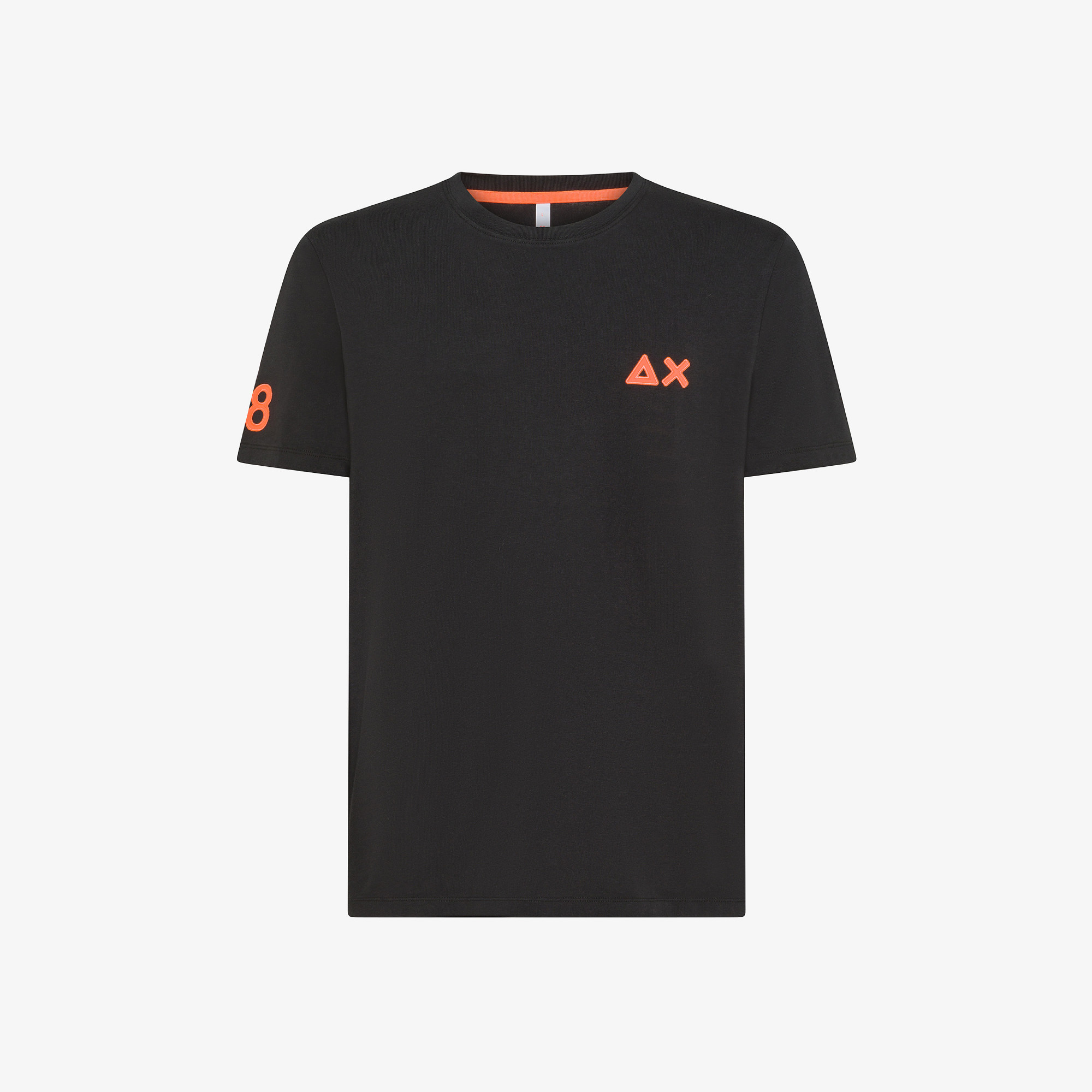 Cotton T-shirt with patches BLACK