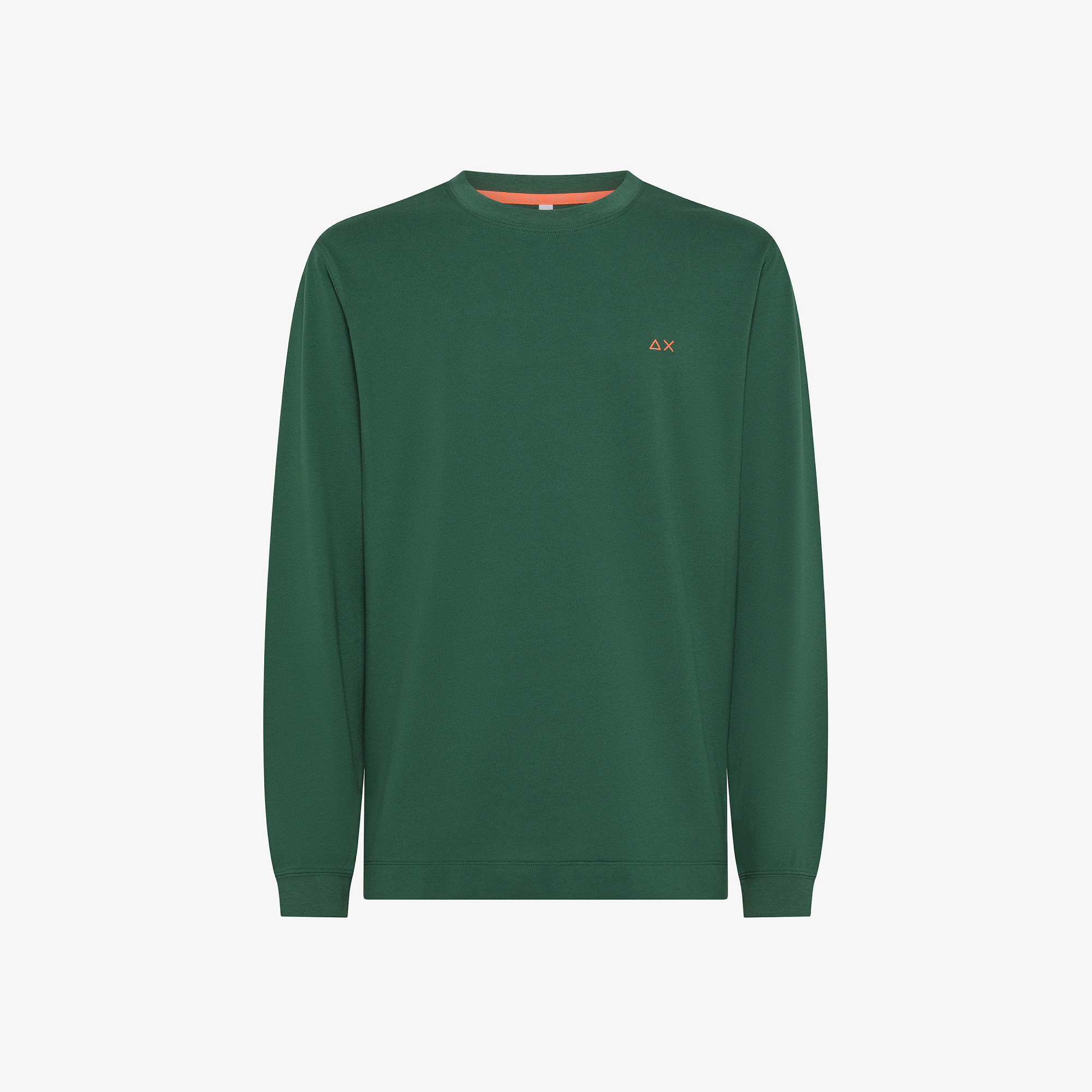 T-SHIRT SOLID PE L/S VERDE SCURO