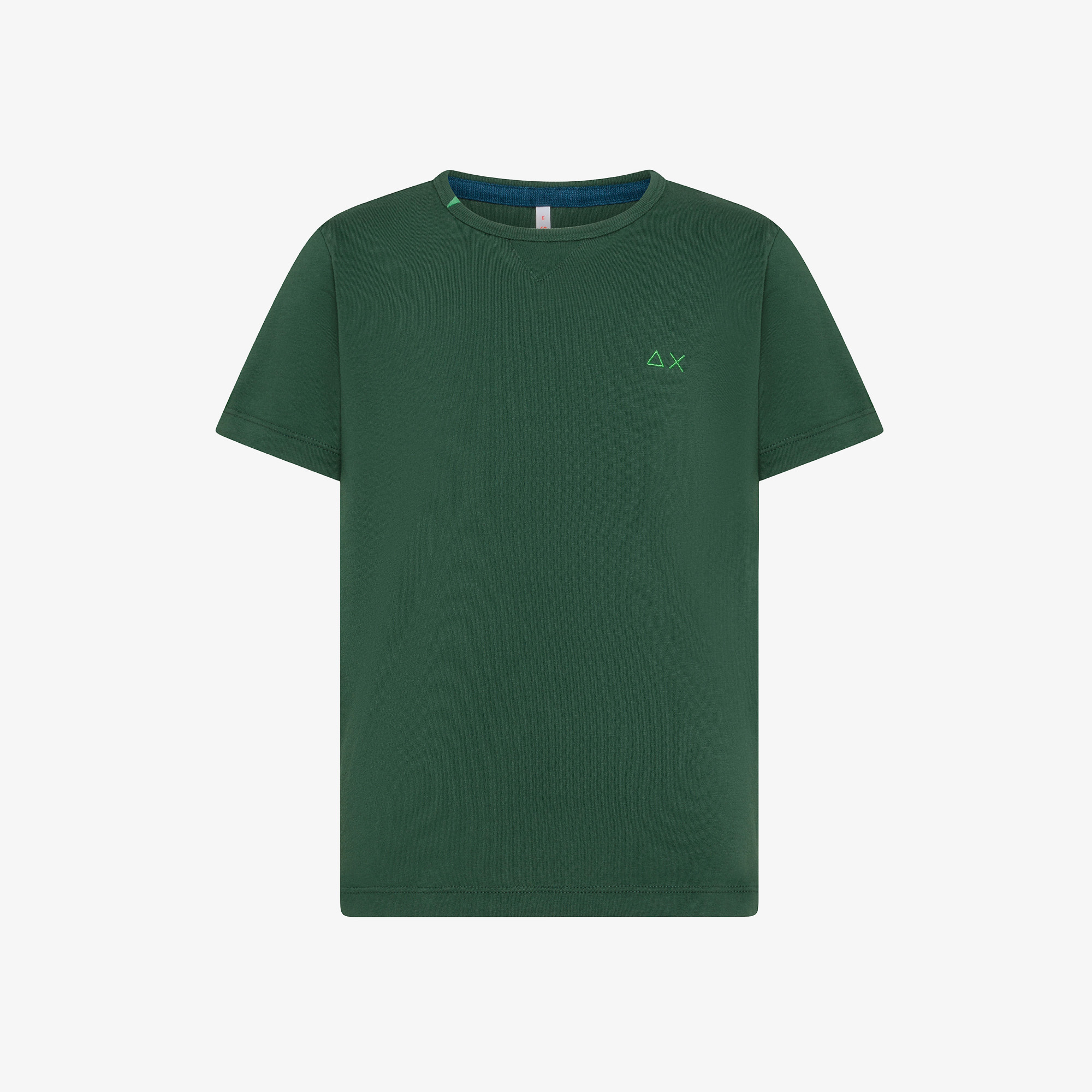 T-shirt in cotone VERDE SCURO