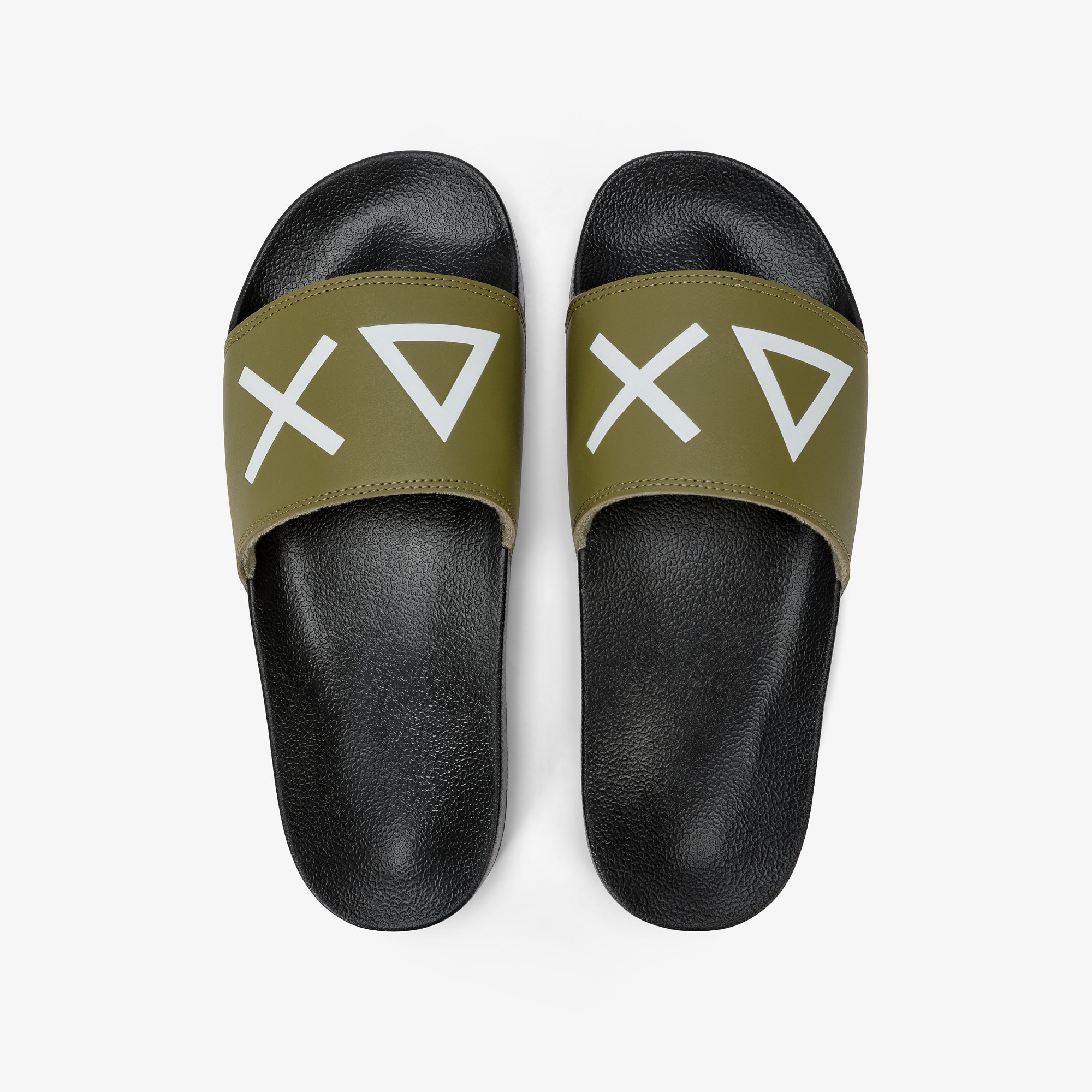 BEACH SLIPPERS NERO/MILITARE