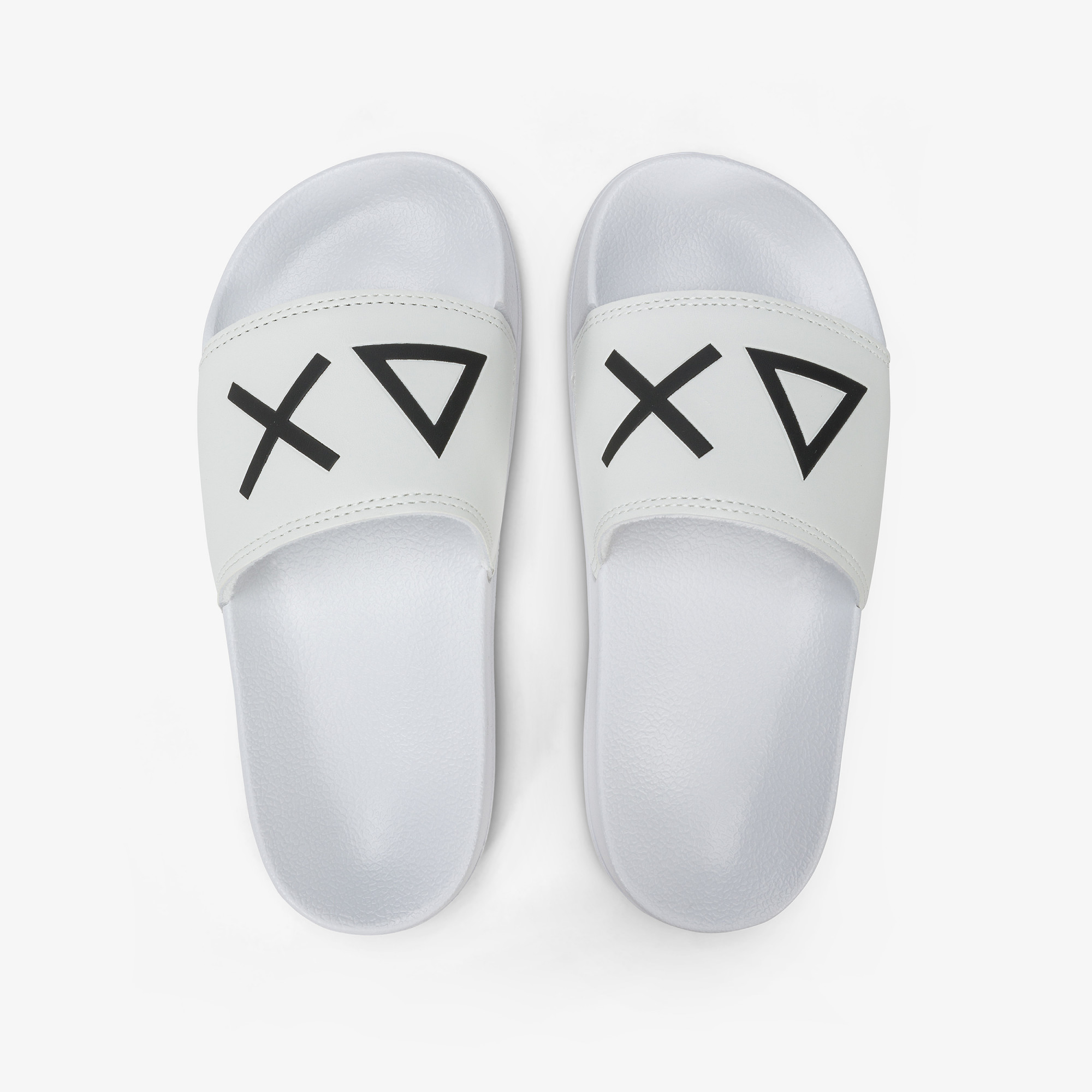 BOY'S SLIPPERS LOGO BIANCO