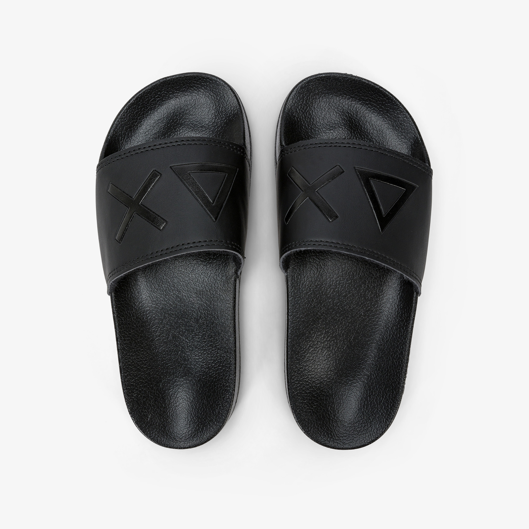 BOY'S SLIPPERS LOGO BLACK