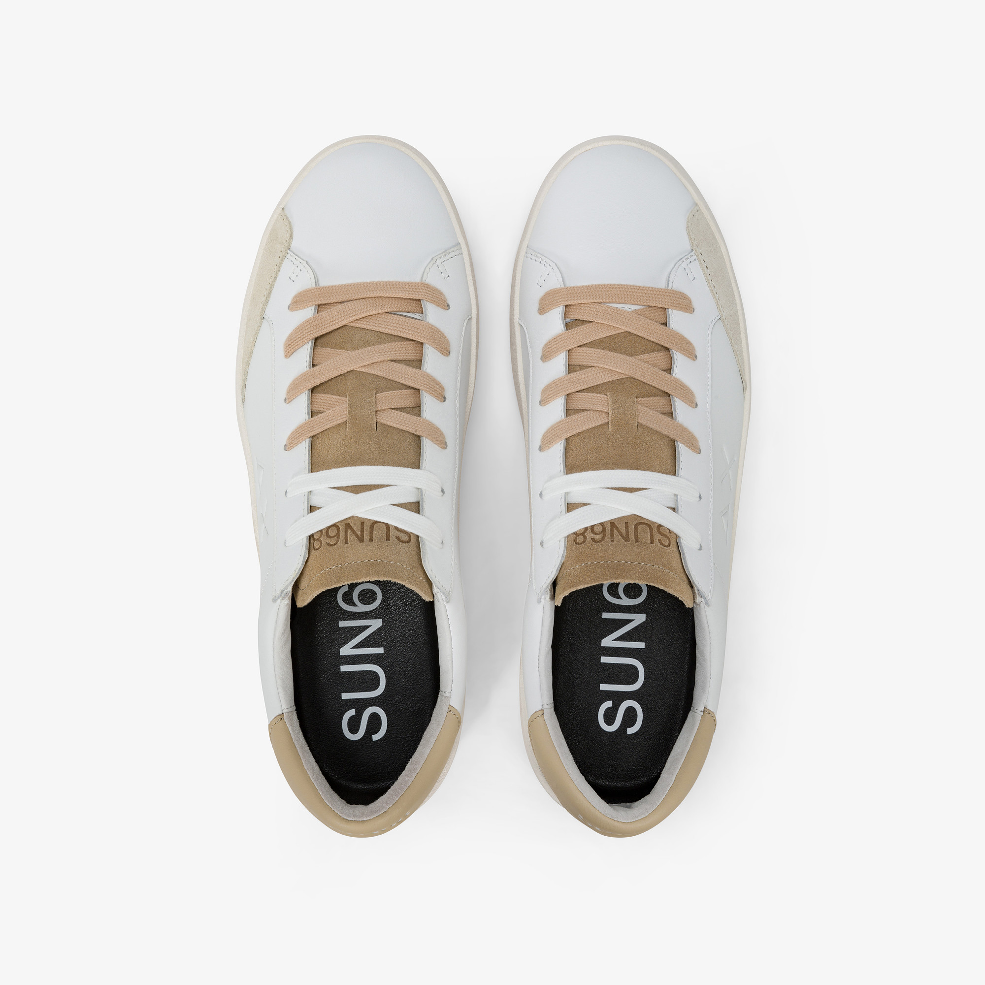 STREET LEATHER WHITE/BEIGE