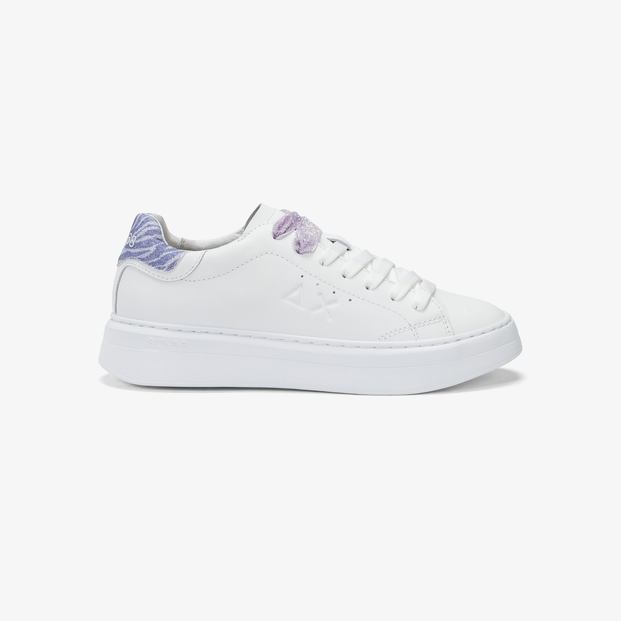 GRACE LEATHER WHITE/LILLA