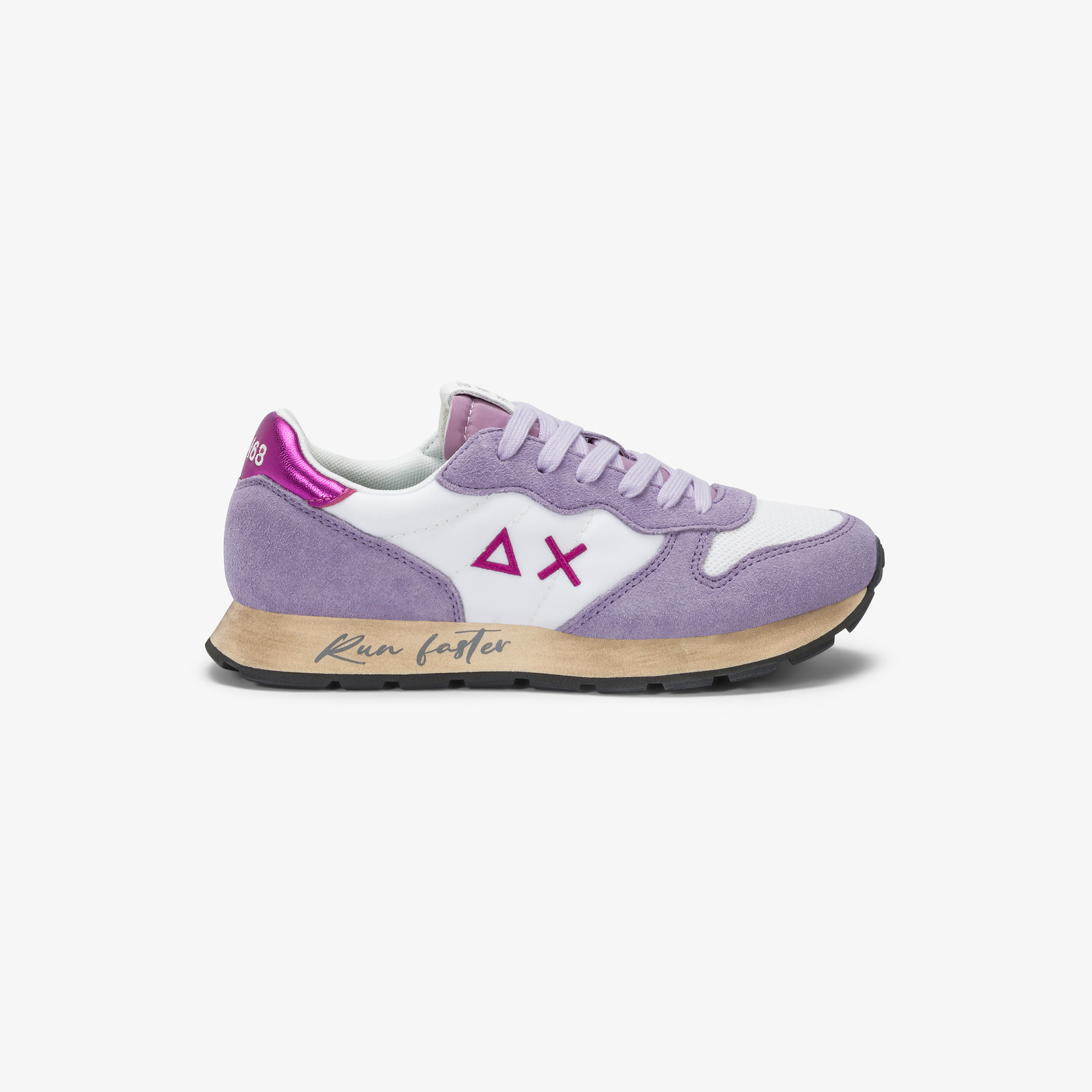 Girls' Ally Vintage lilac suede and nylon sneaker