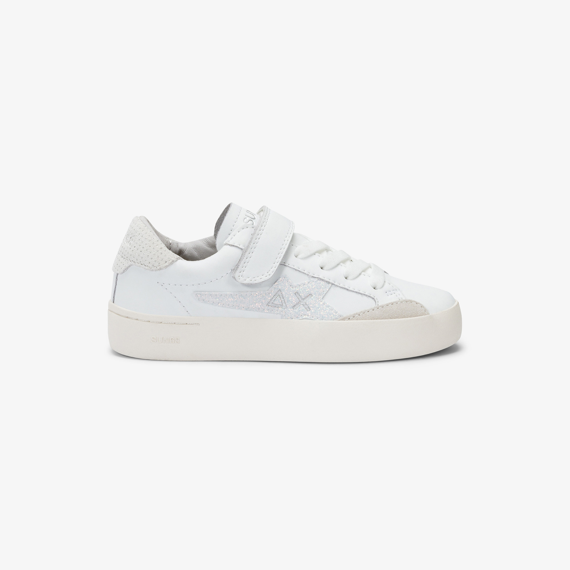 GIRL'S KATY LEATHER (KID) BIANCO