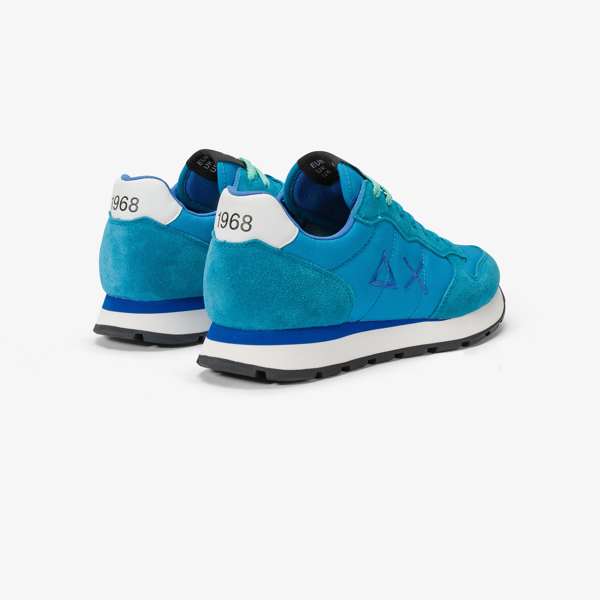 Tom nylon and suede sneaker TURQUOISE