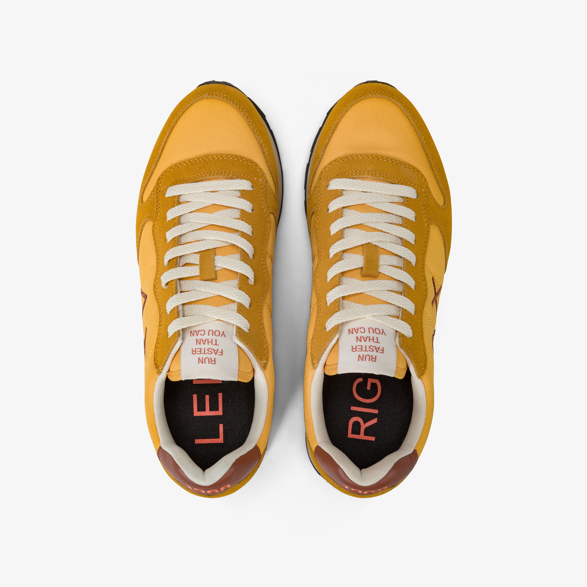 Sneaker Tom Vintage in nylon e suede GIALLO