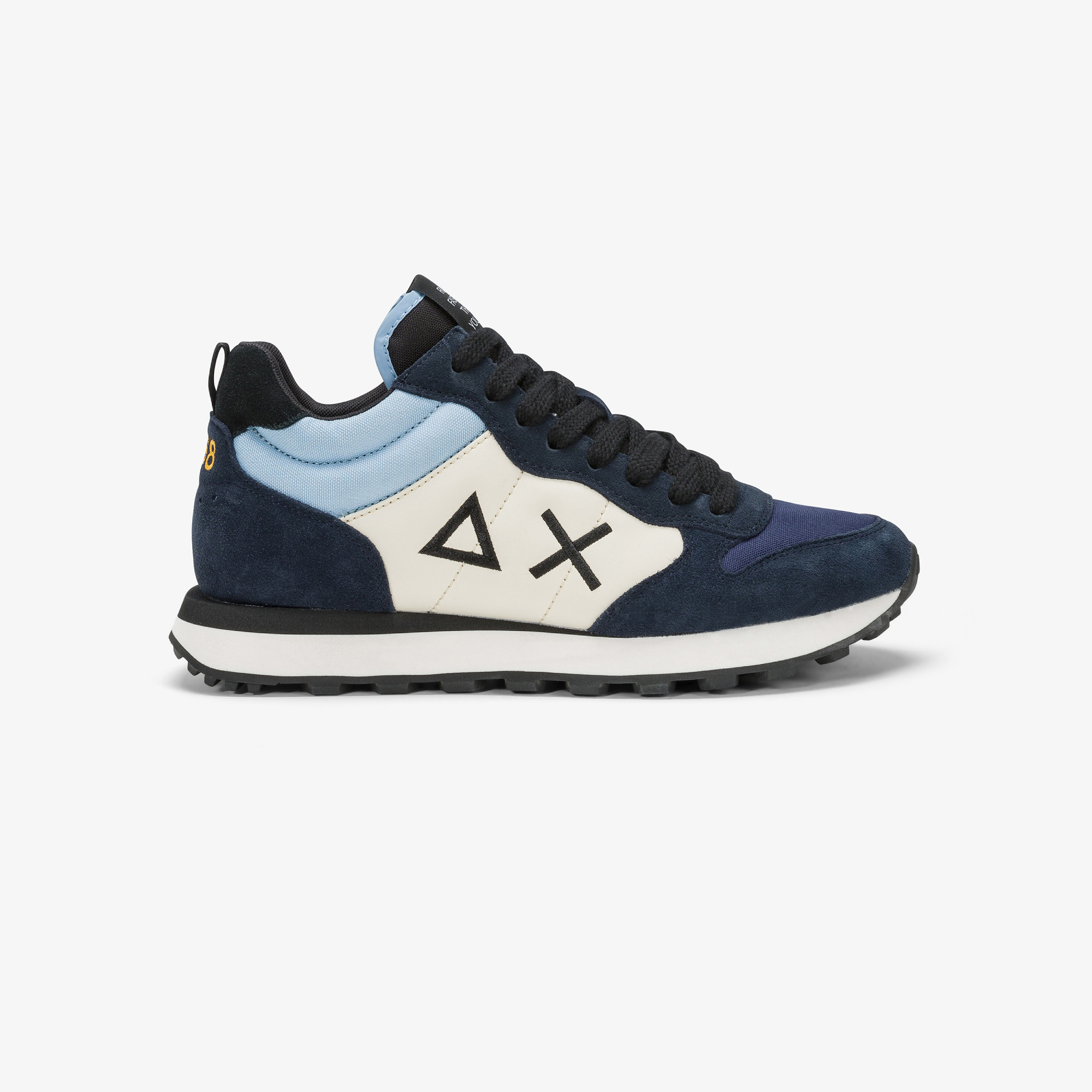 Sneaker mid top Tom 2.0 Color in nylon e suede NAVY BLUE