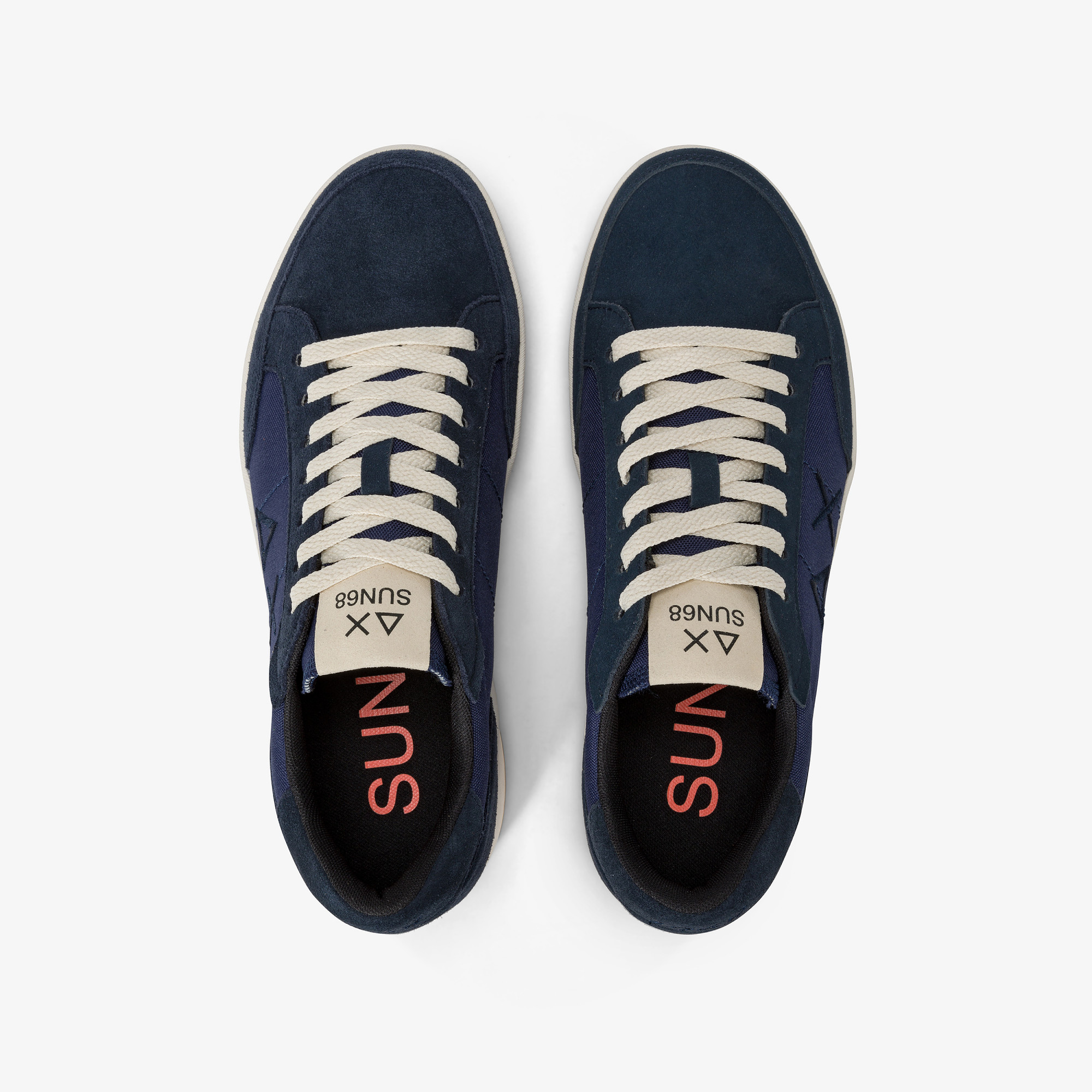 Genius nylon and suede sneaker NAVY BLUE