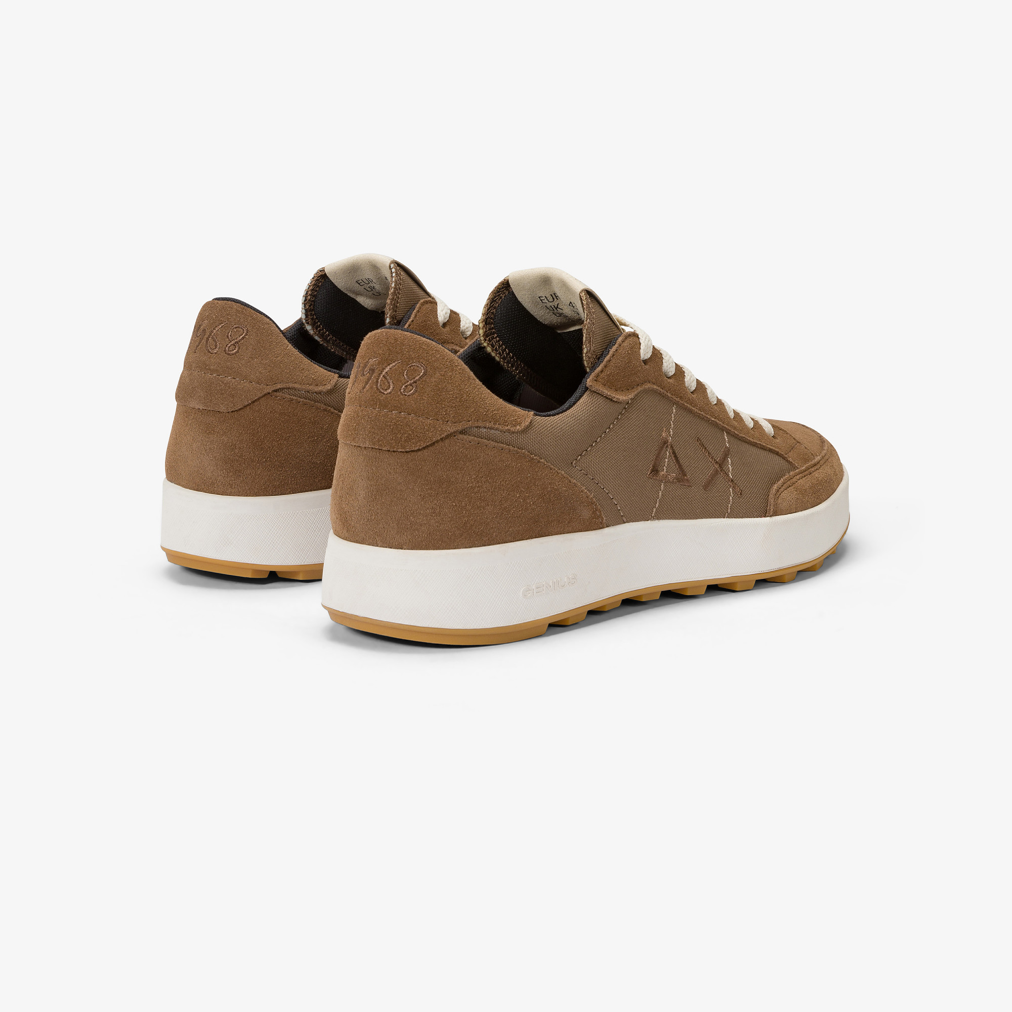 Genius nylon and suede sneaker FOX