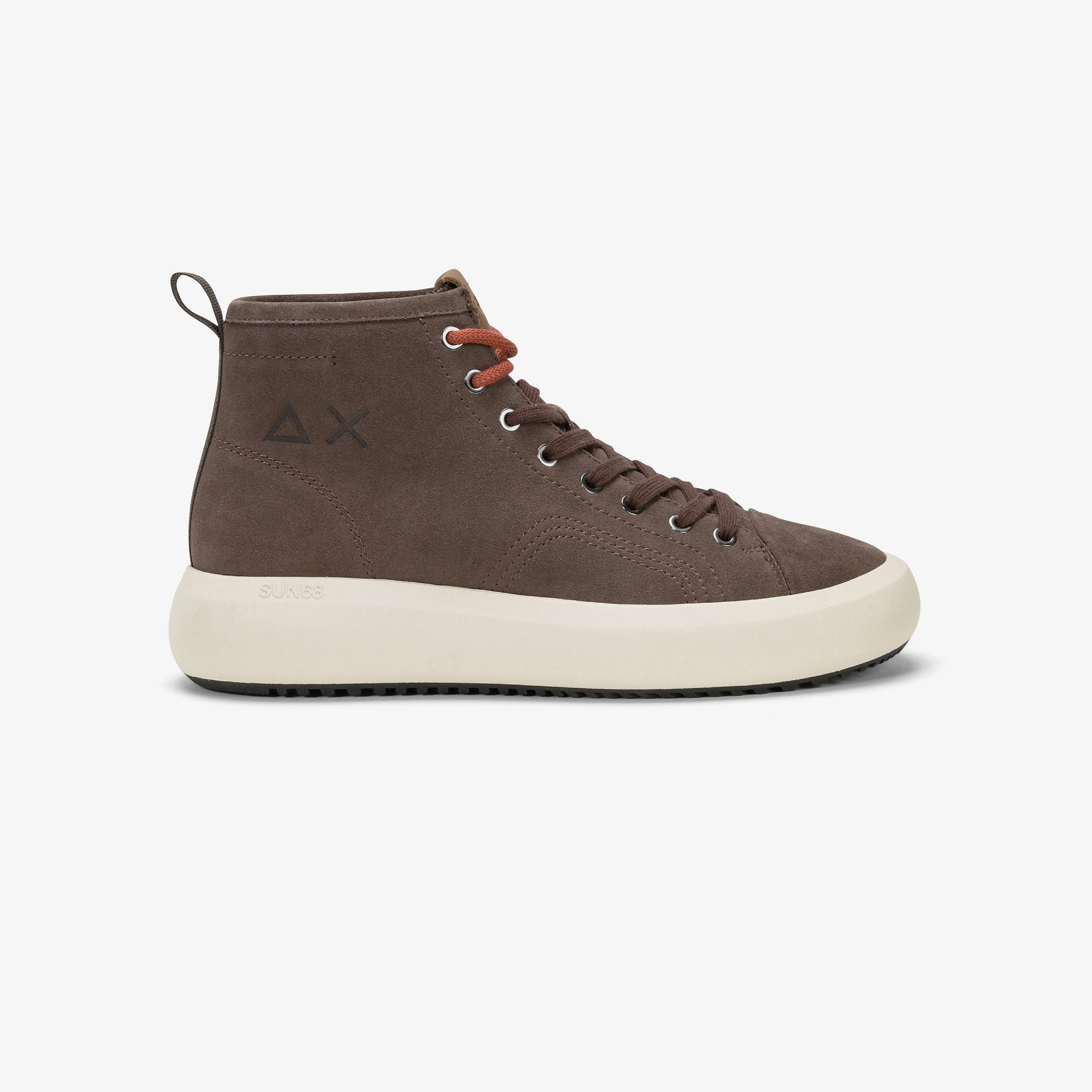 Sneaker mid top Big Boy in suede MARRONE