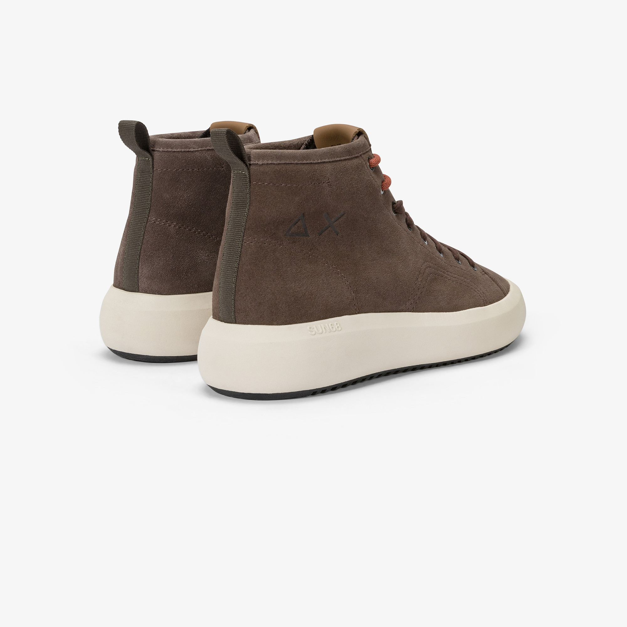 Sneaker mid top Big Boy in suede MARRONE