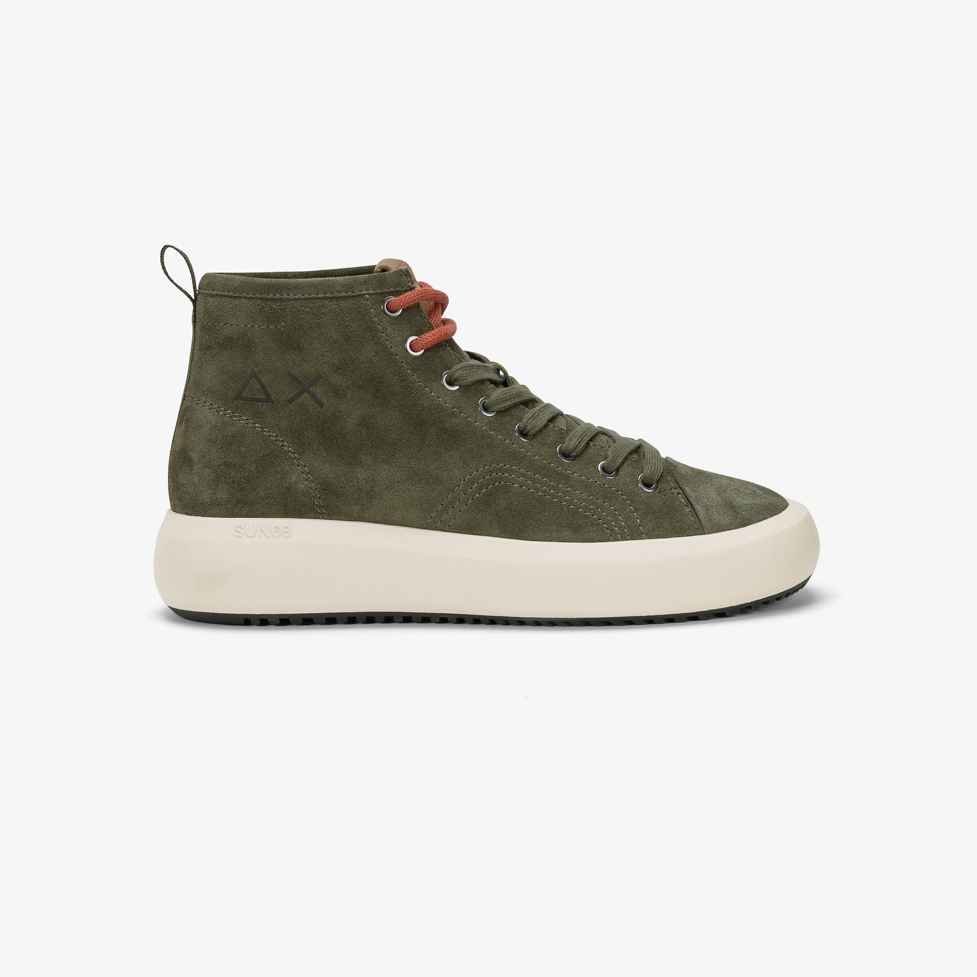 Sneaker mid top Big Boy in suede MILITARE SCURO