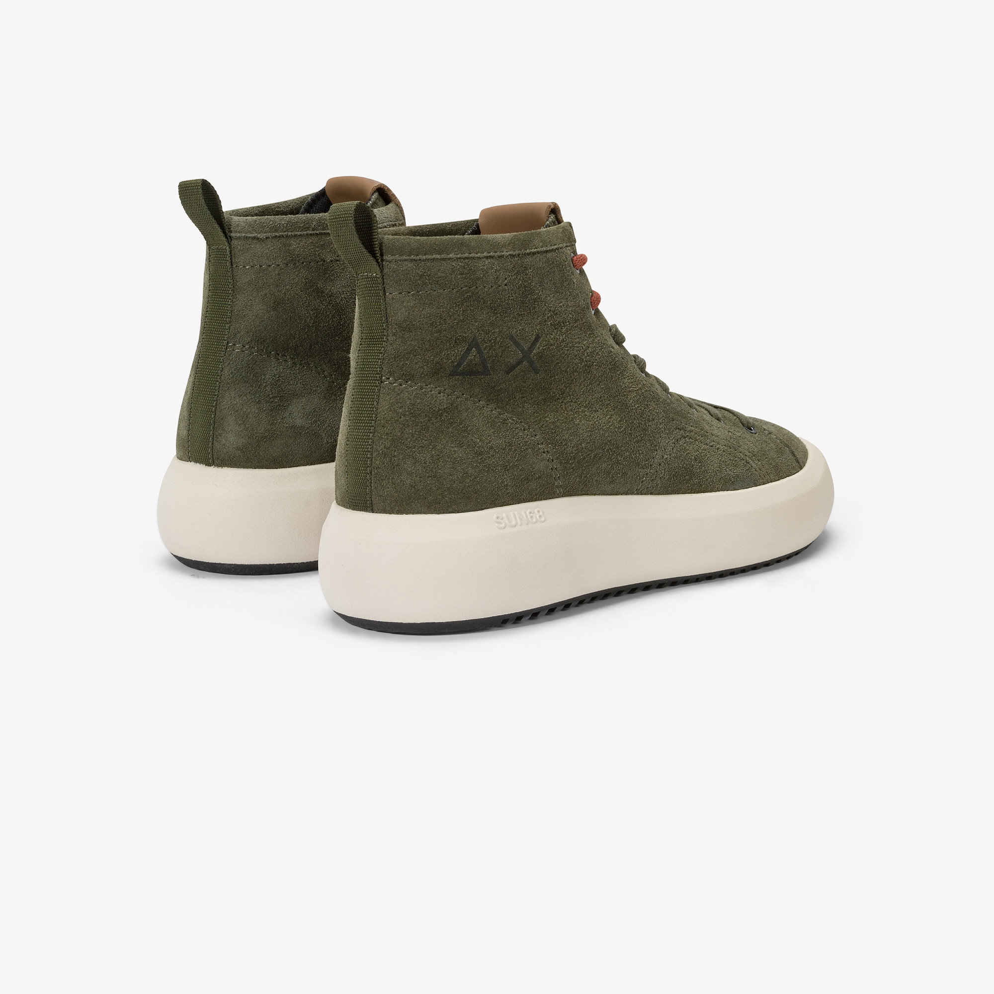 Sneaker mid top Big Boy in suede MILITARE SCURO