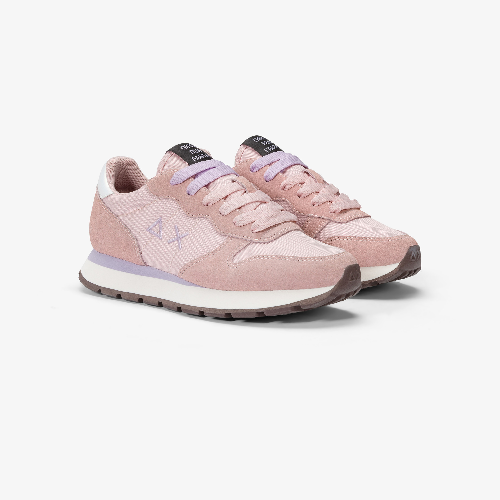 Sneaker Ally in suede e nylon ROSA