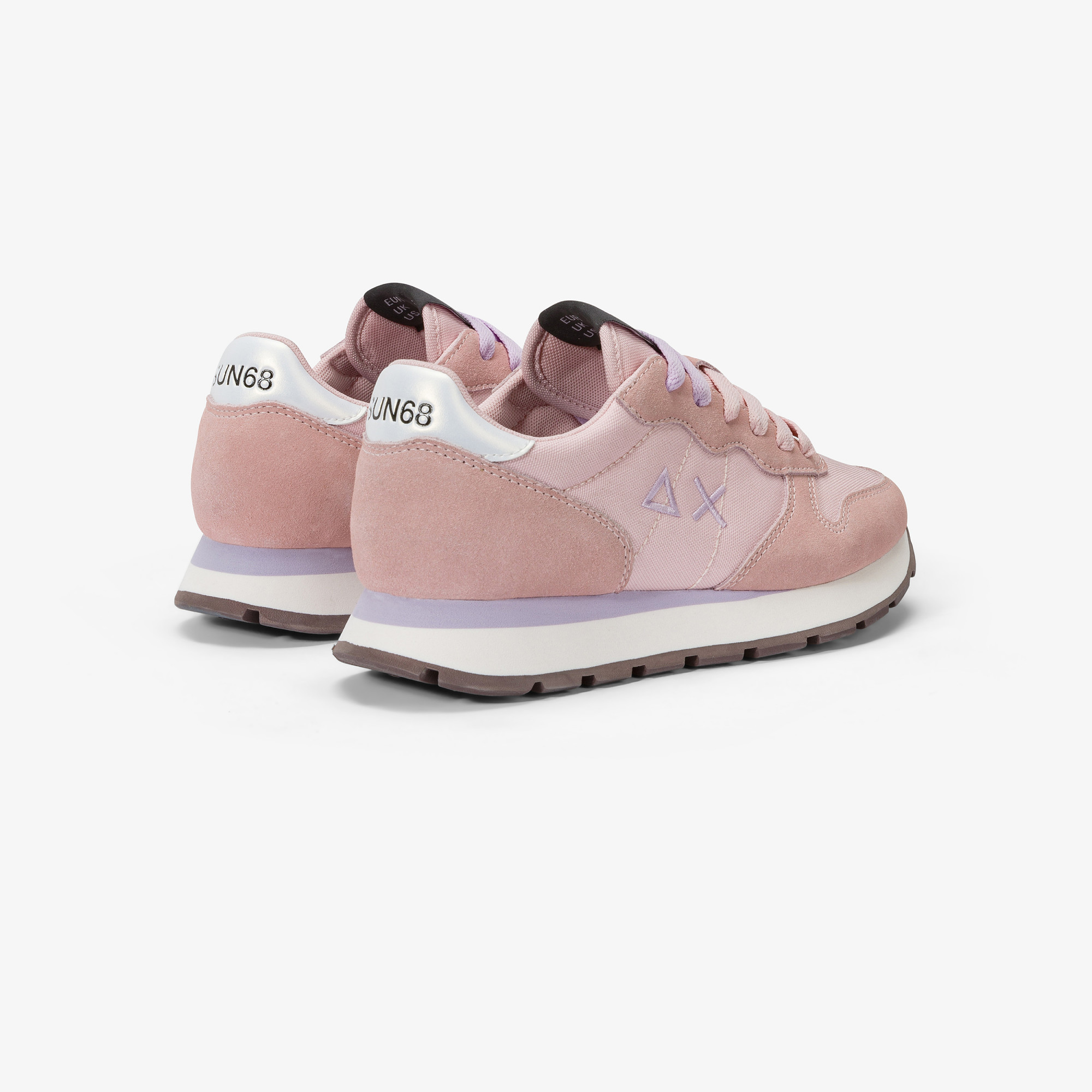 Ally suede and nylon sneaker PINK