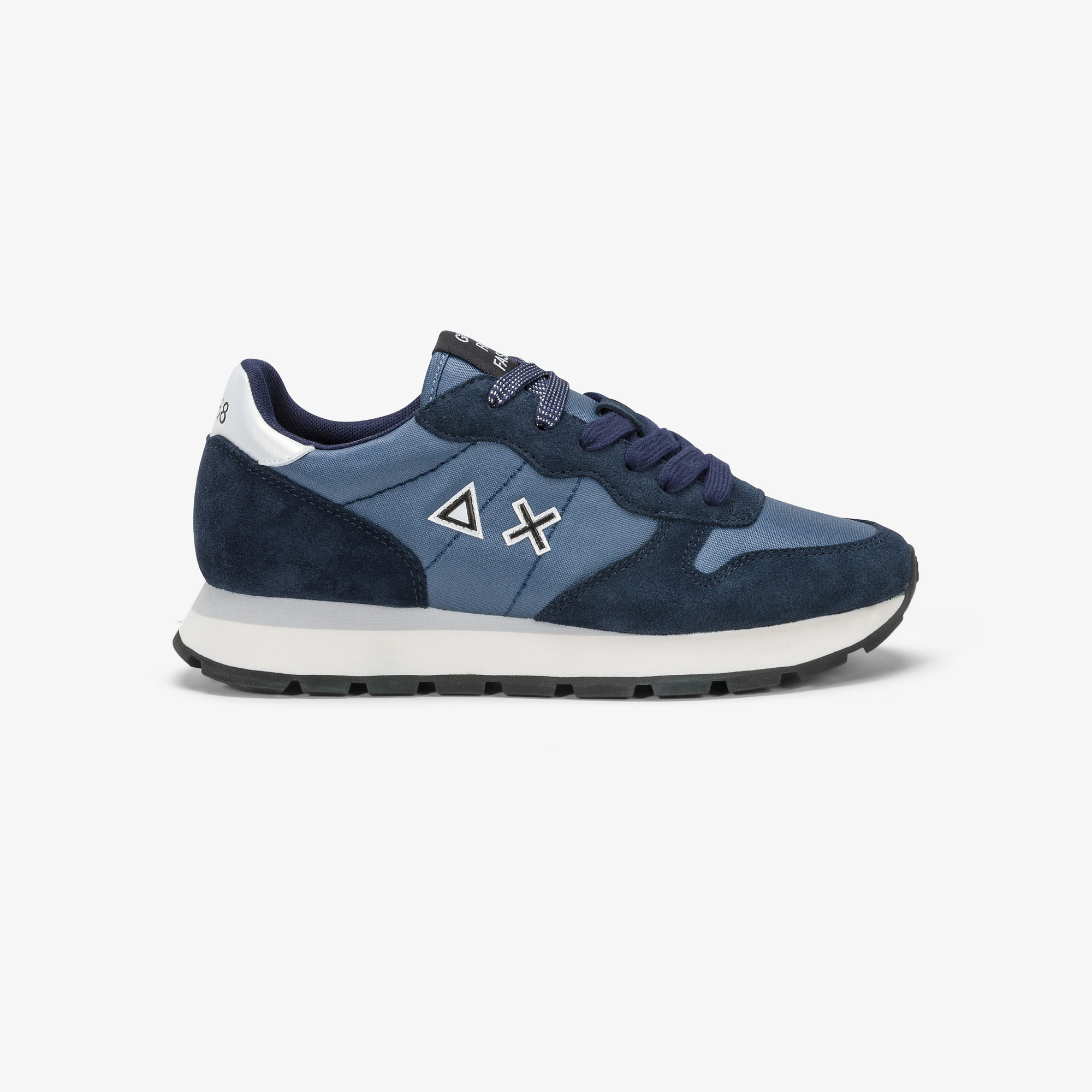 Ally Bright suede and nylon sneaker NAVY BLUE