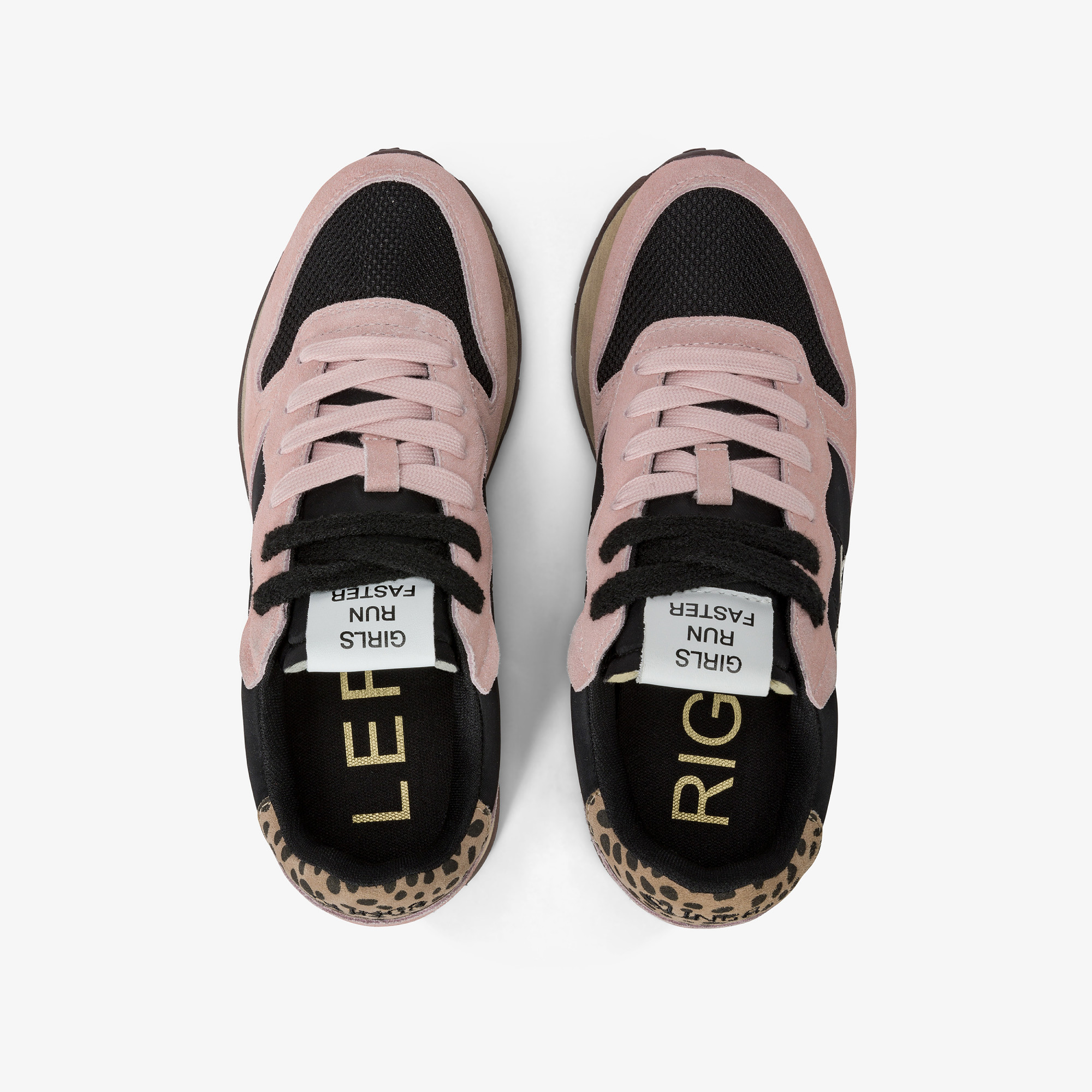 Sneaker Ally Vintage in suede e nylon ROSA