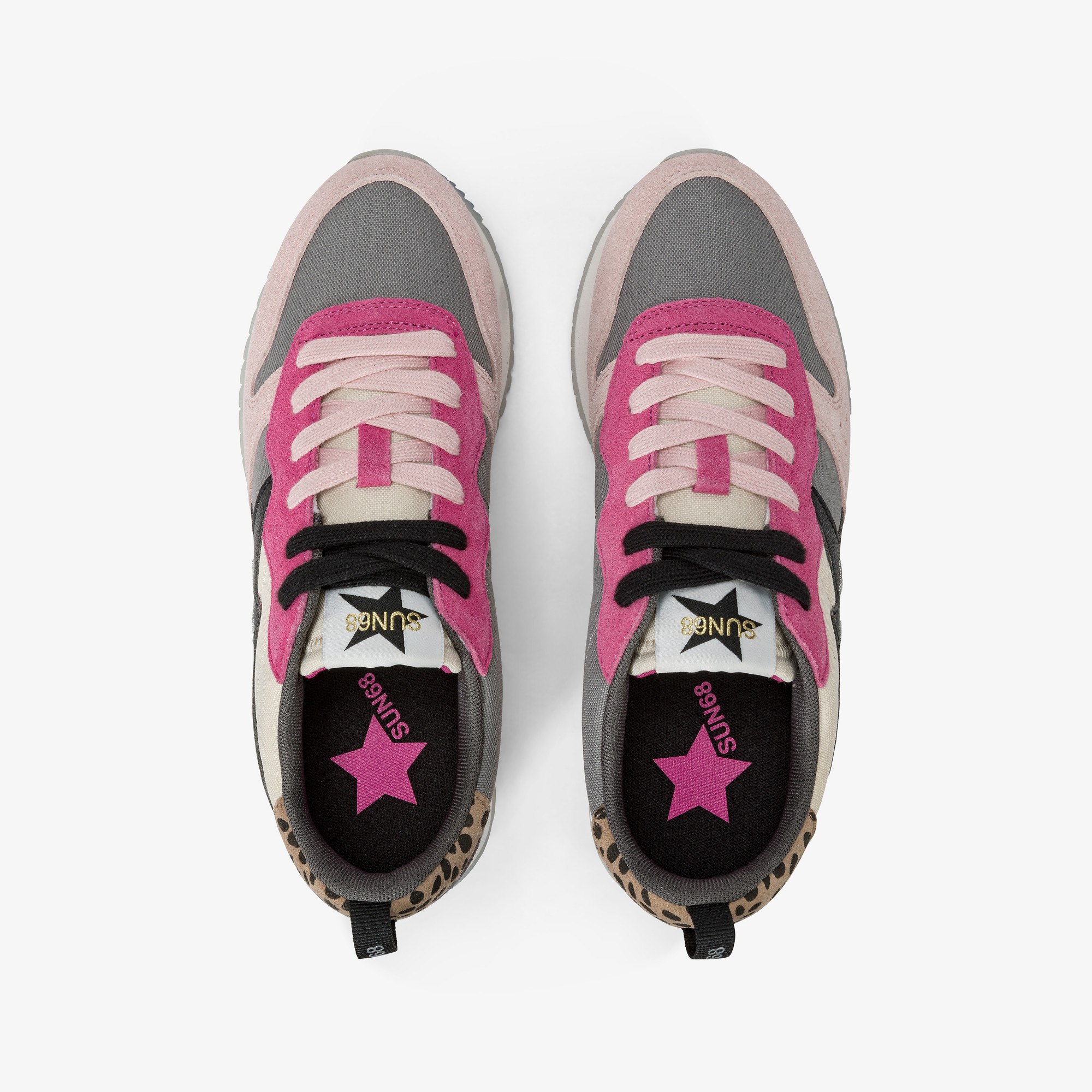 Stargirl Multicolor suede and nylon sneaker MEDIUM GREY