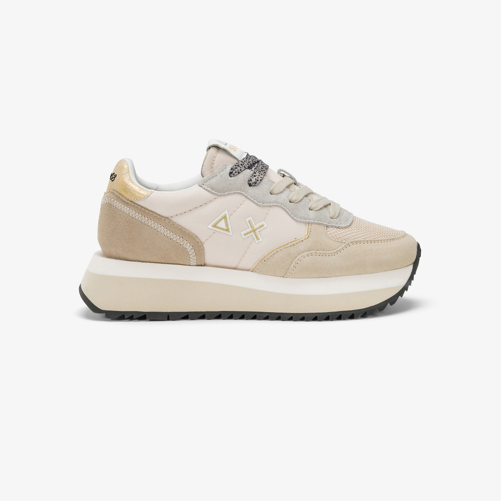 Big Ally nylon and suede sneaker OFF WHITE