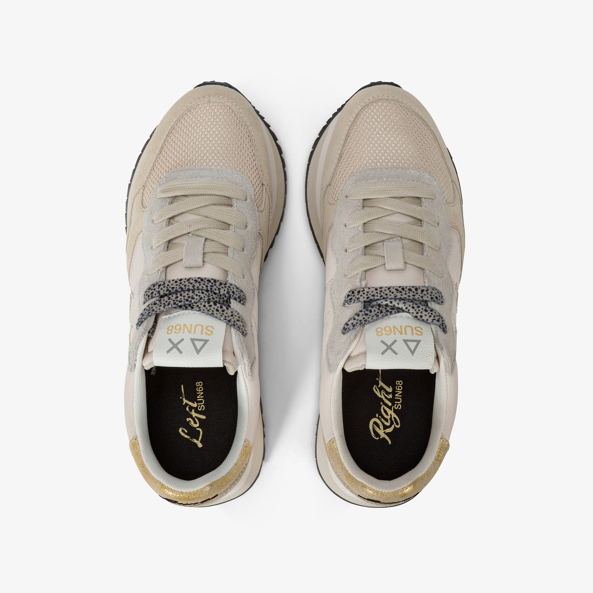Big Ally nylon and suede sneaker OFF WHITE