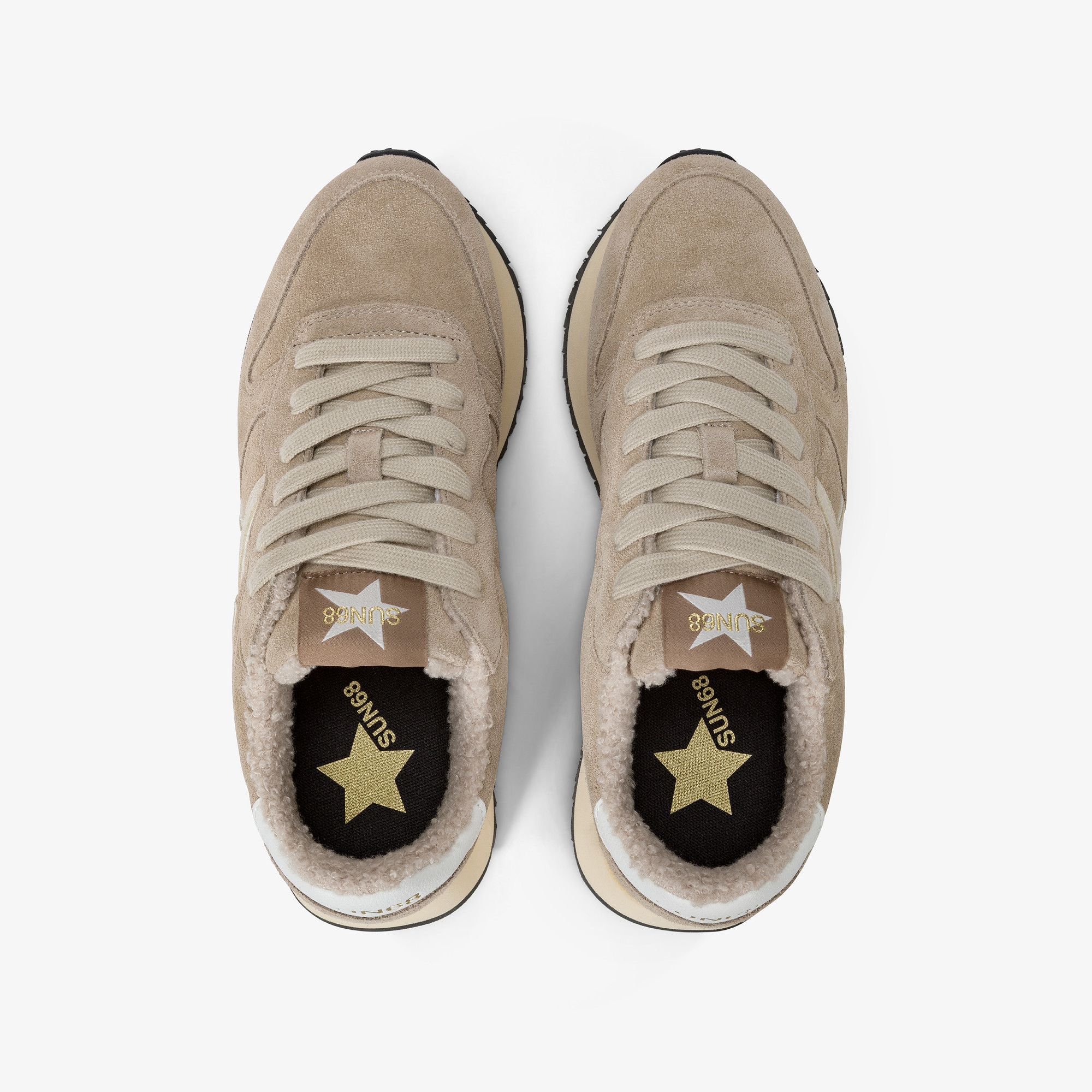 Big Stargirl suede sneaker BEIGE