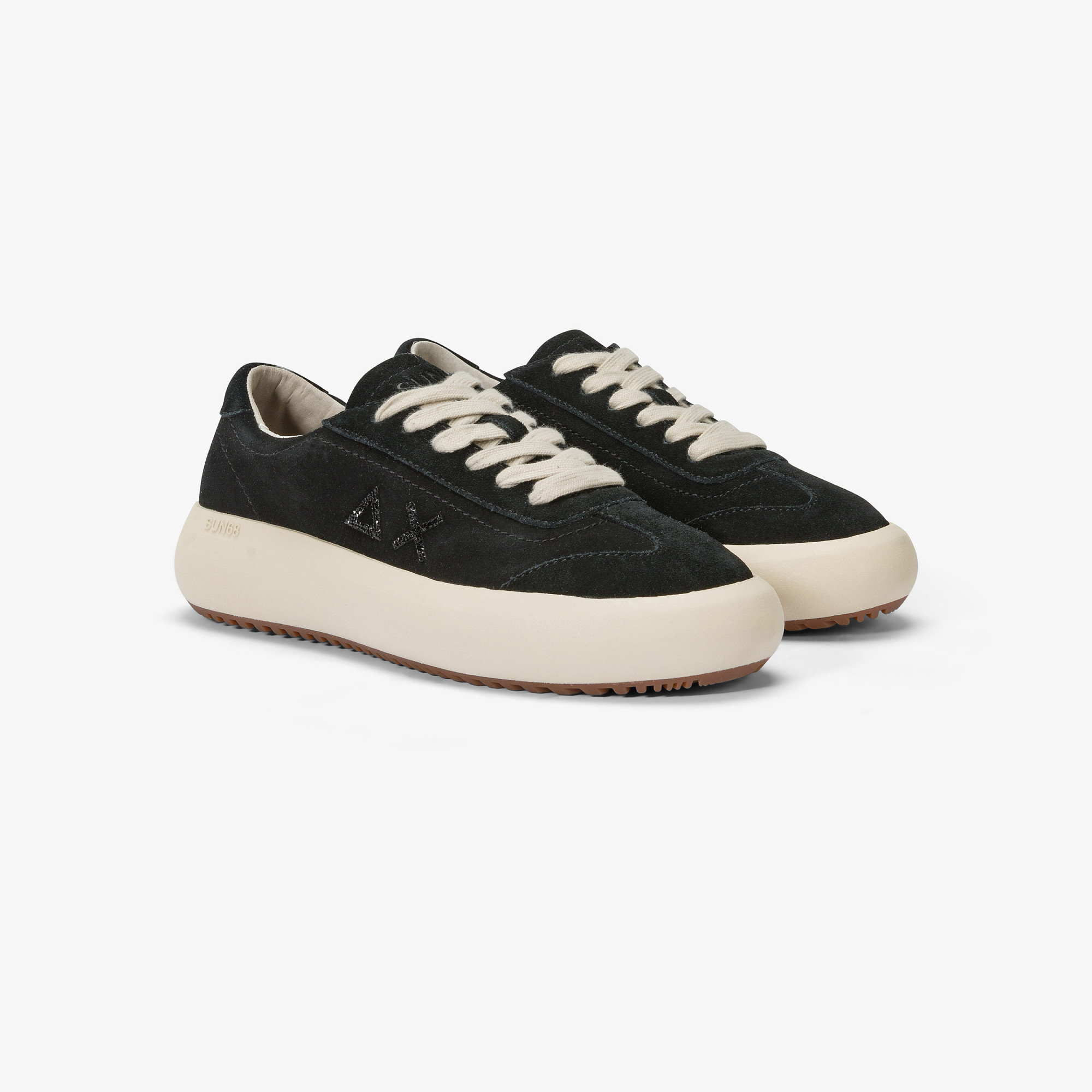 Juno suede sneaker BLACK